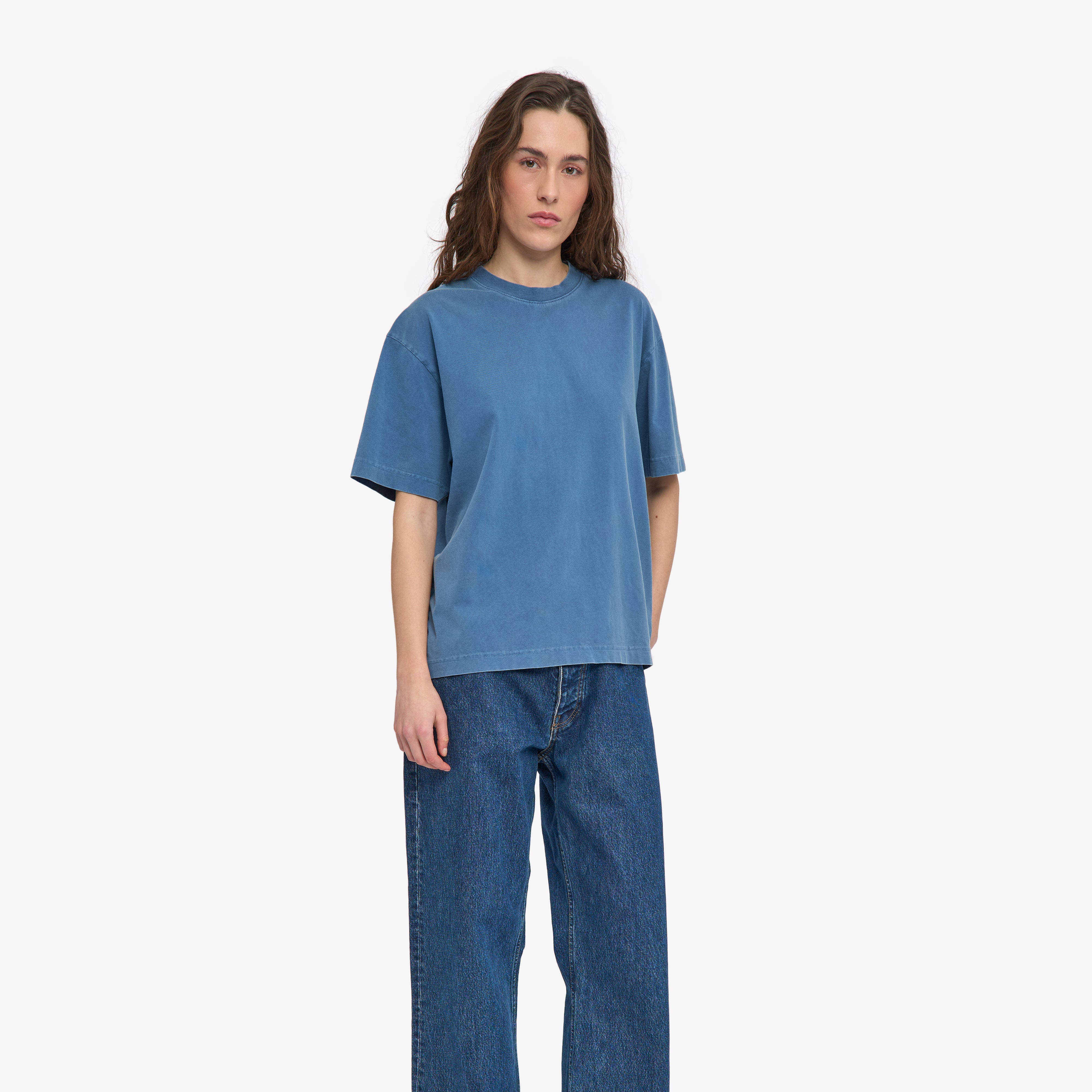 Colorful Standard Oversized Organic T-Shirt Coton bio Faded Indigo