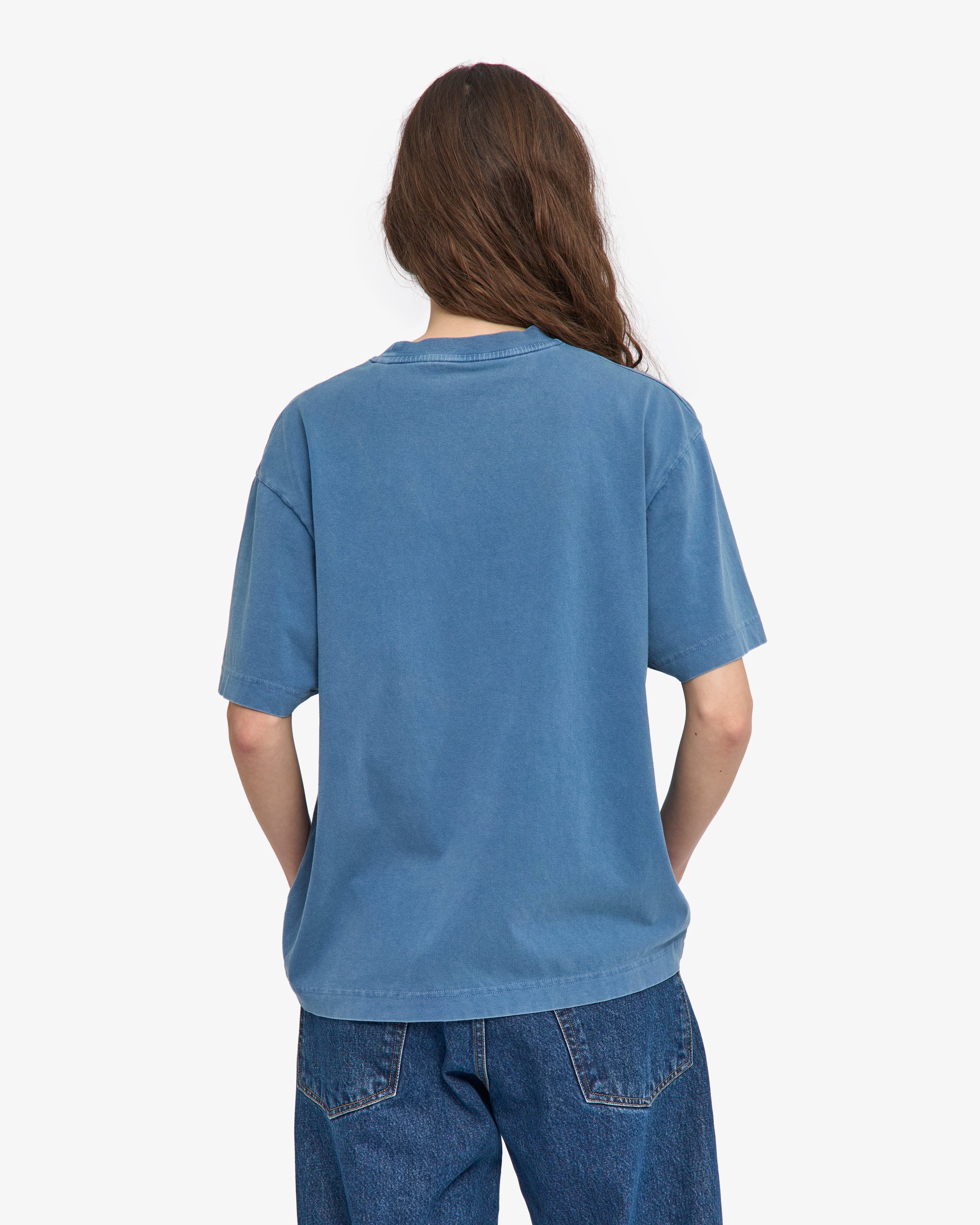 Colorful Standard Oversized Organic T-Shirt Coton bio Faded Indigo