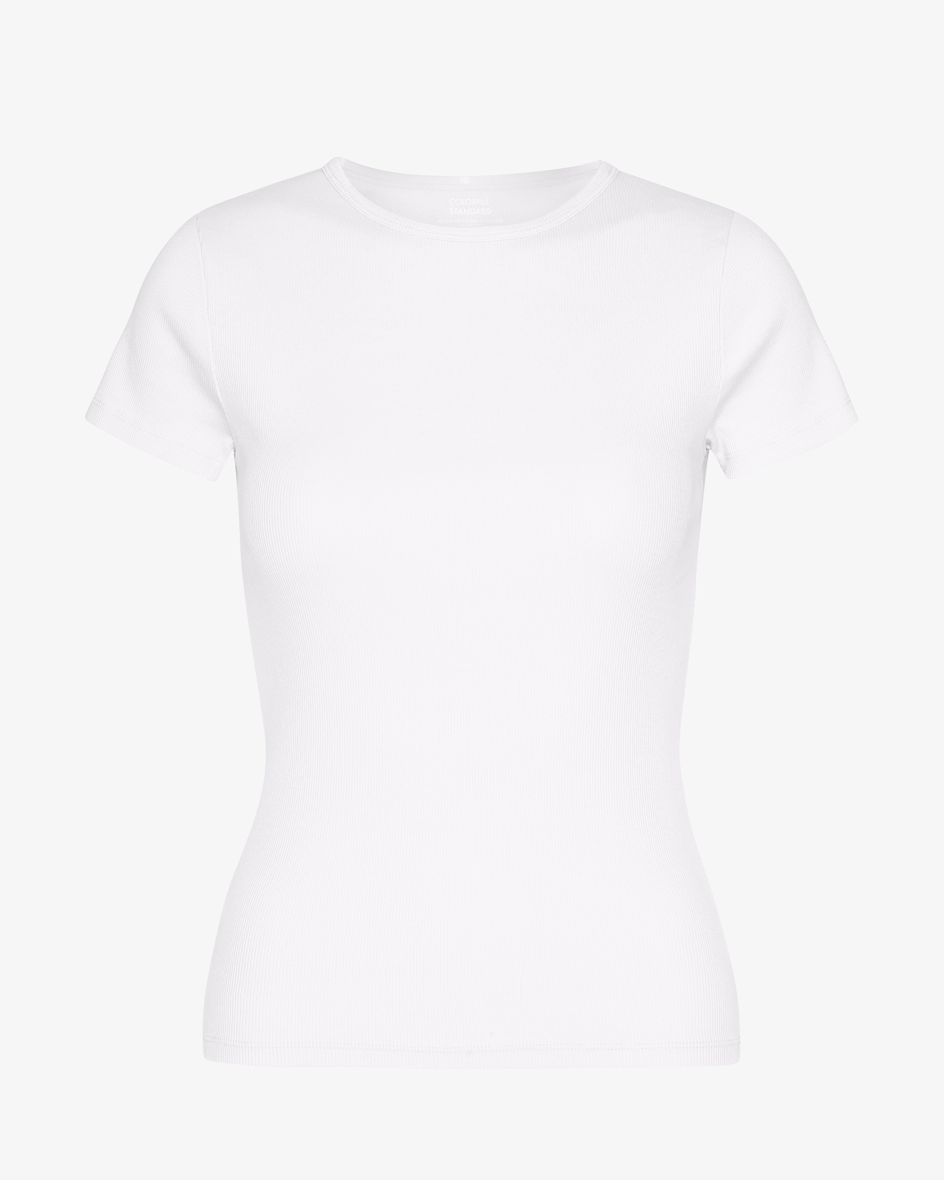 Colorful Standard Organic Rib SS T-Shirt côtelé manches courtes Optical White