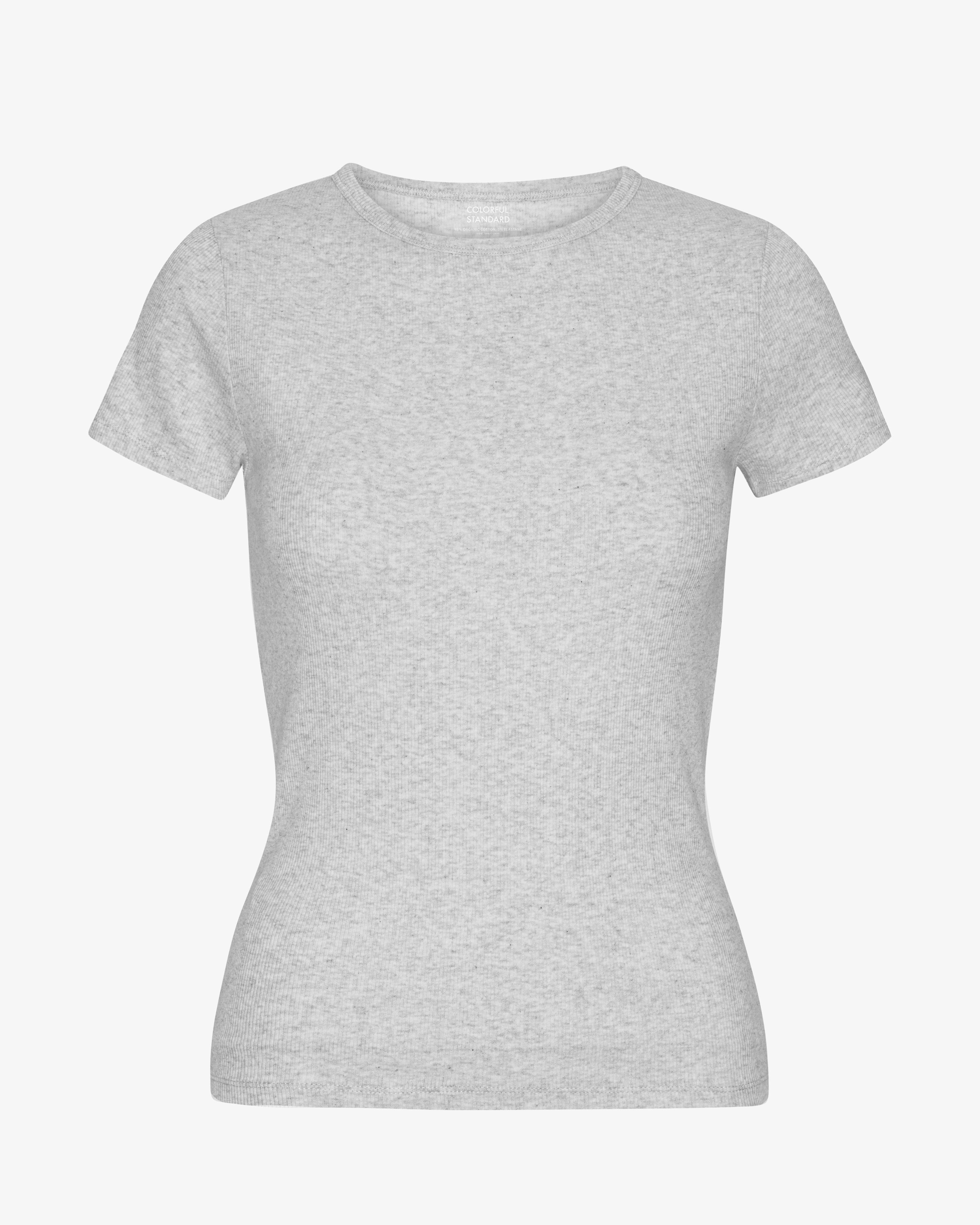 Colorful Standard Organic Rib SS T-Shirt côtelé manches courtes Snow Melange