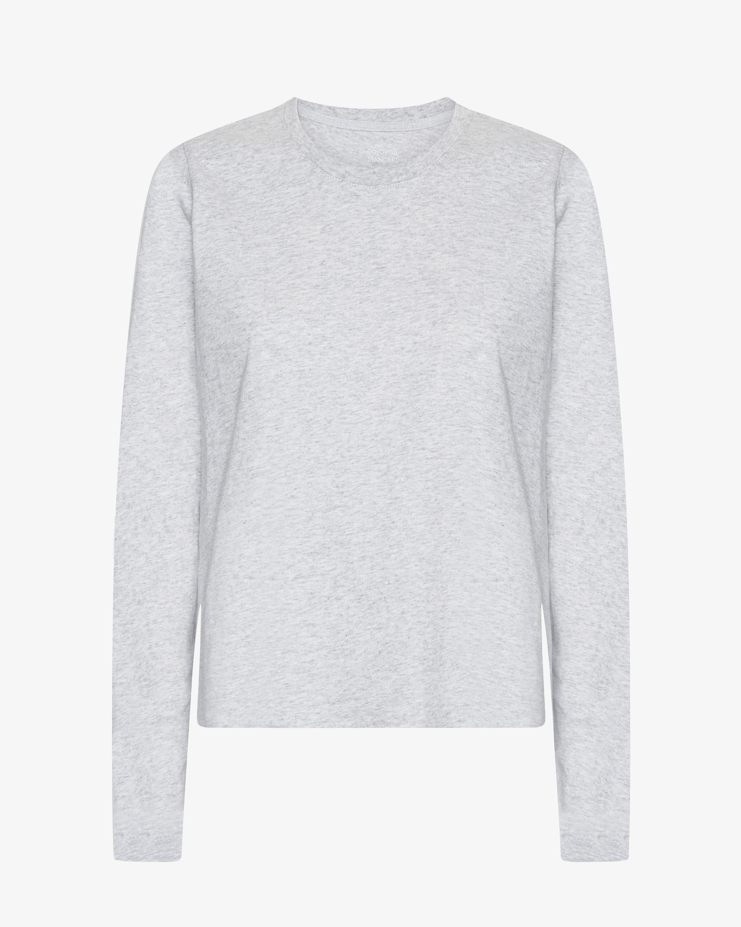 Colorful Standard Women Organic Rib LS T-Shirt manches longues Snow Melange
