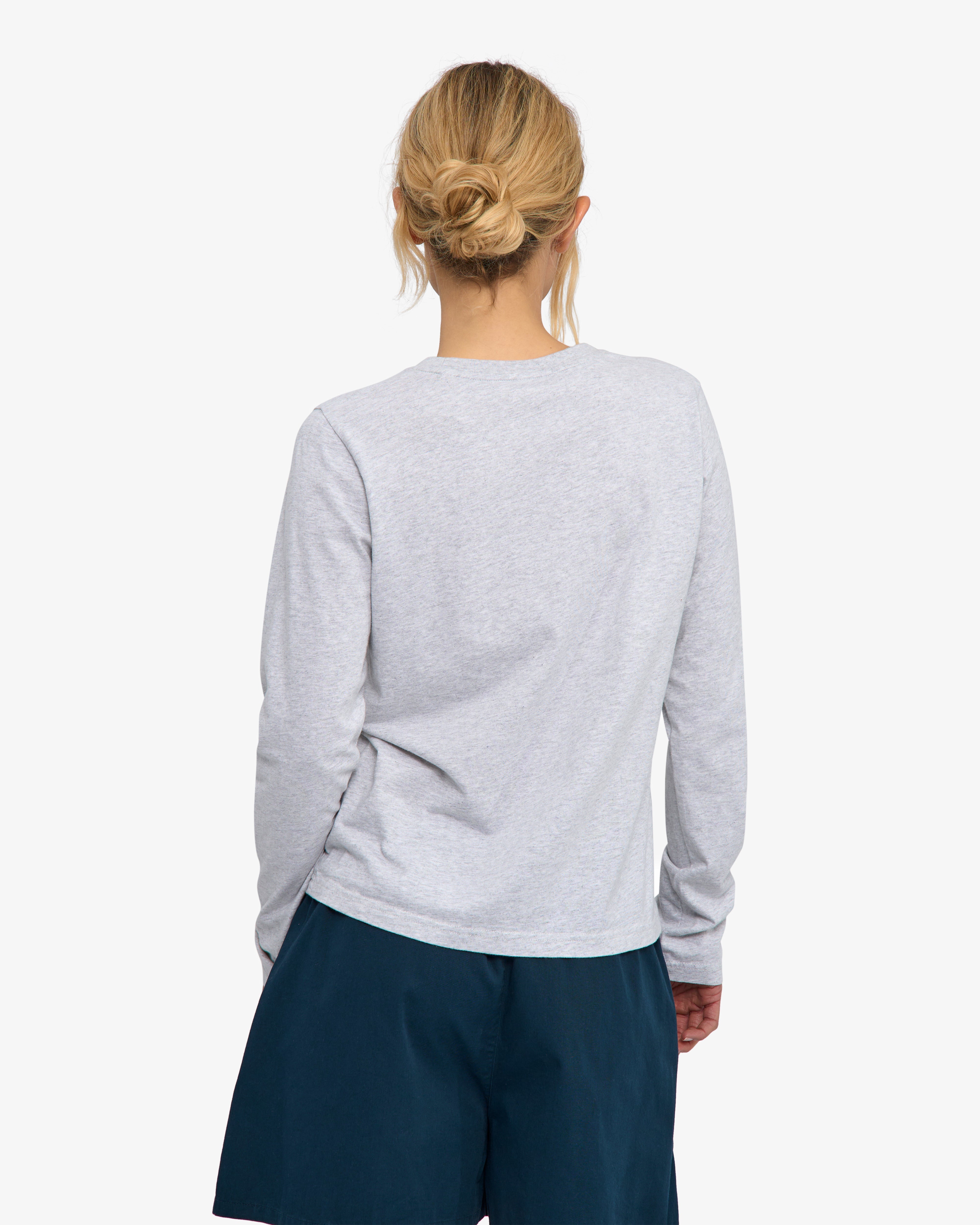 Colorful Standard Women Organic Rib LS T-Shirt manches longues Snow Melange