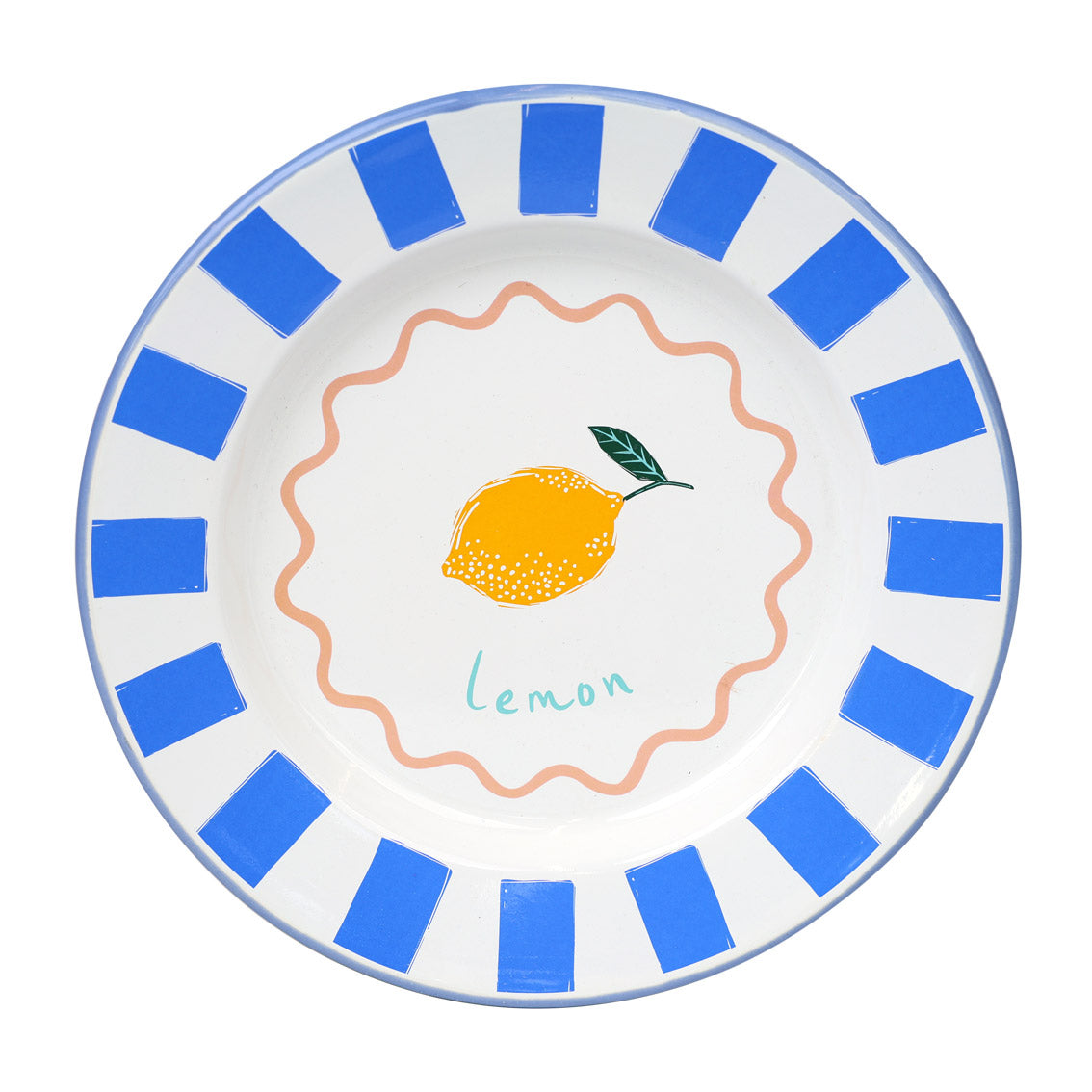 Assiette Citron Bon Appétit émail Talking Tables Appart17