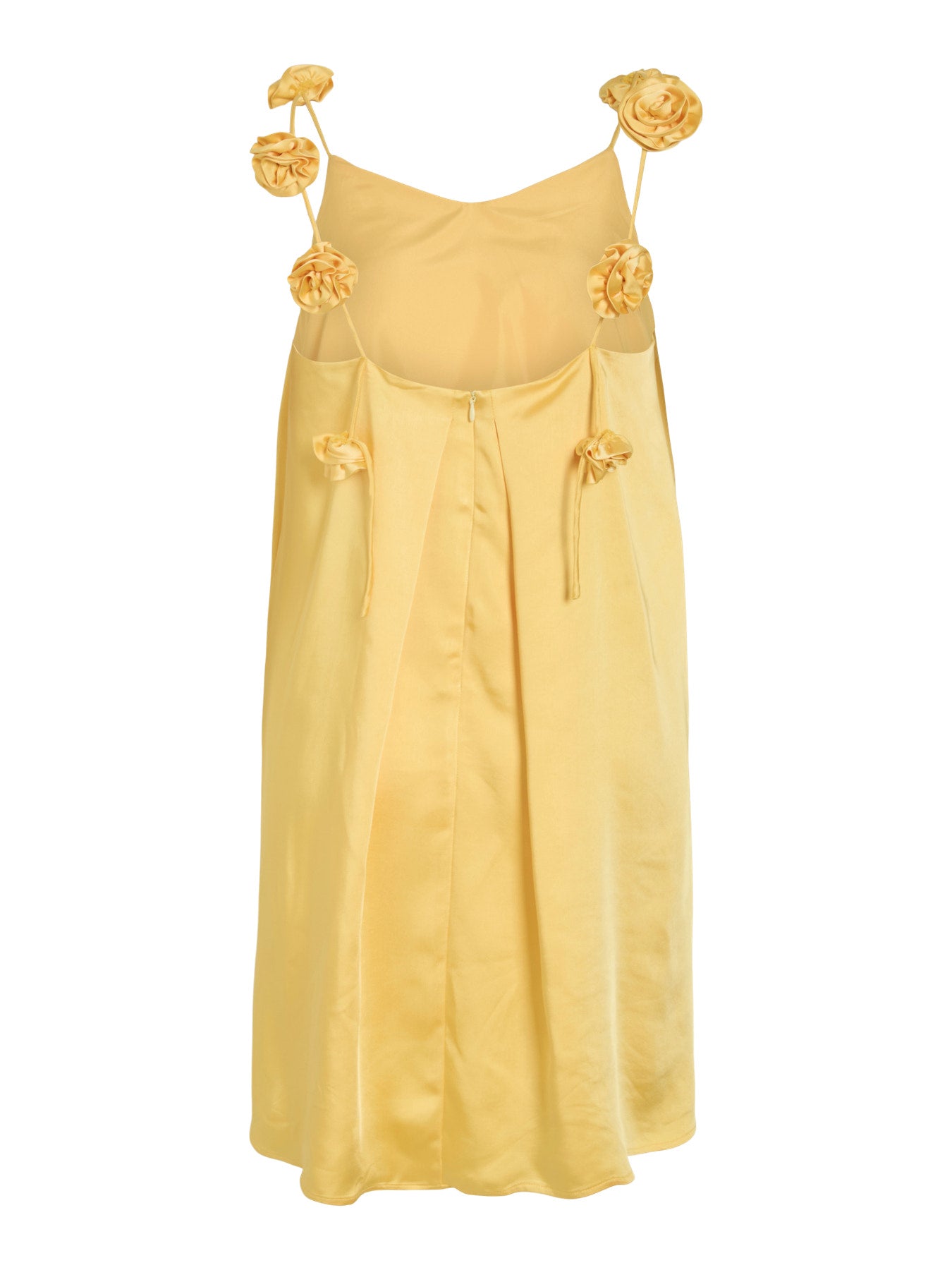 VICILLE Robe Court Satin Rose — VILA — vue de face | Appart 17