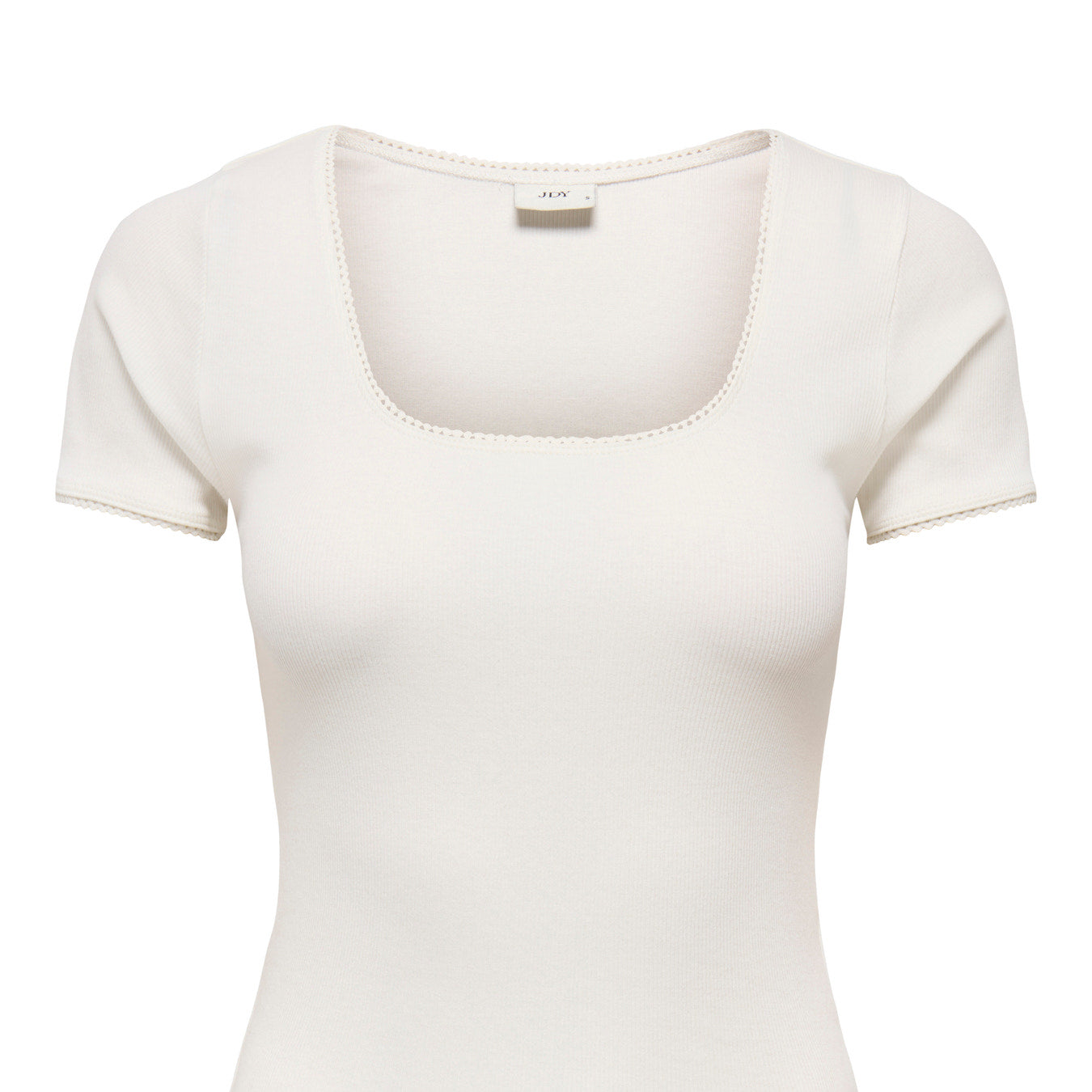JDYLUCKY T-Shirt Femme Col Rond Blanc