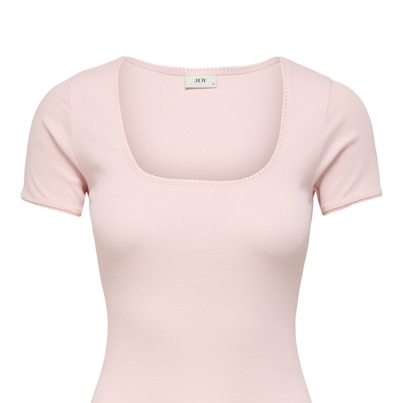 JDYLUCKY T-Shirt Femme Col Rond Blanc