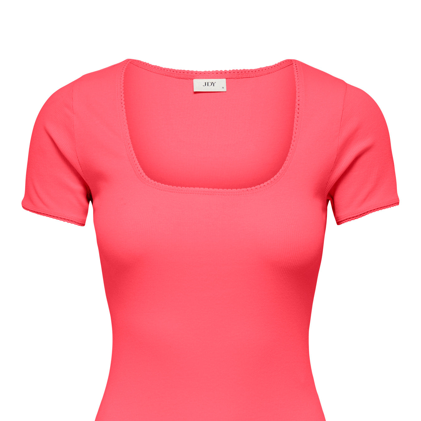 JDYLUCKY T-Shirt Femme Col Rond Blanc