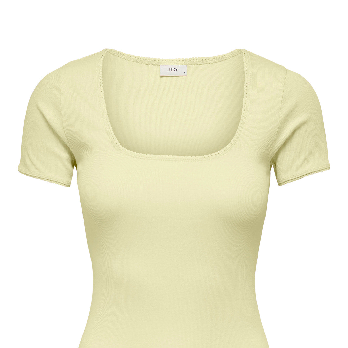 JDYLUCKY T-Shirt Femme Col Rond Blanc