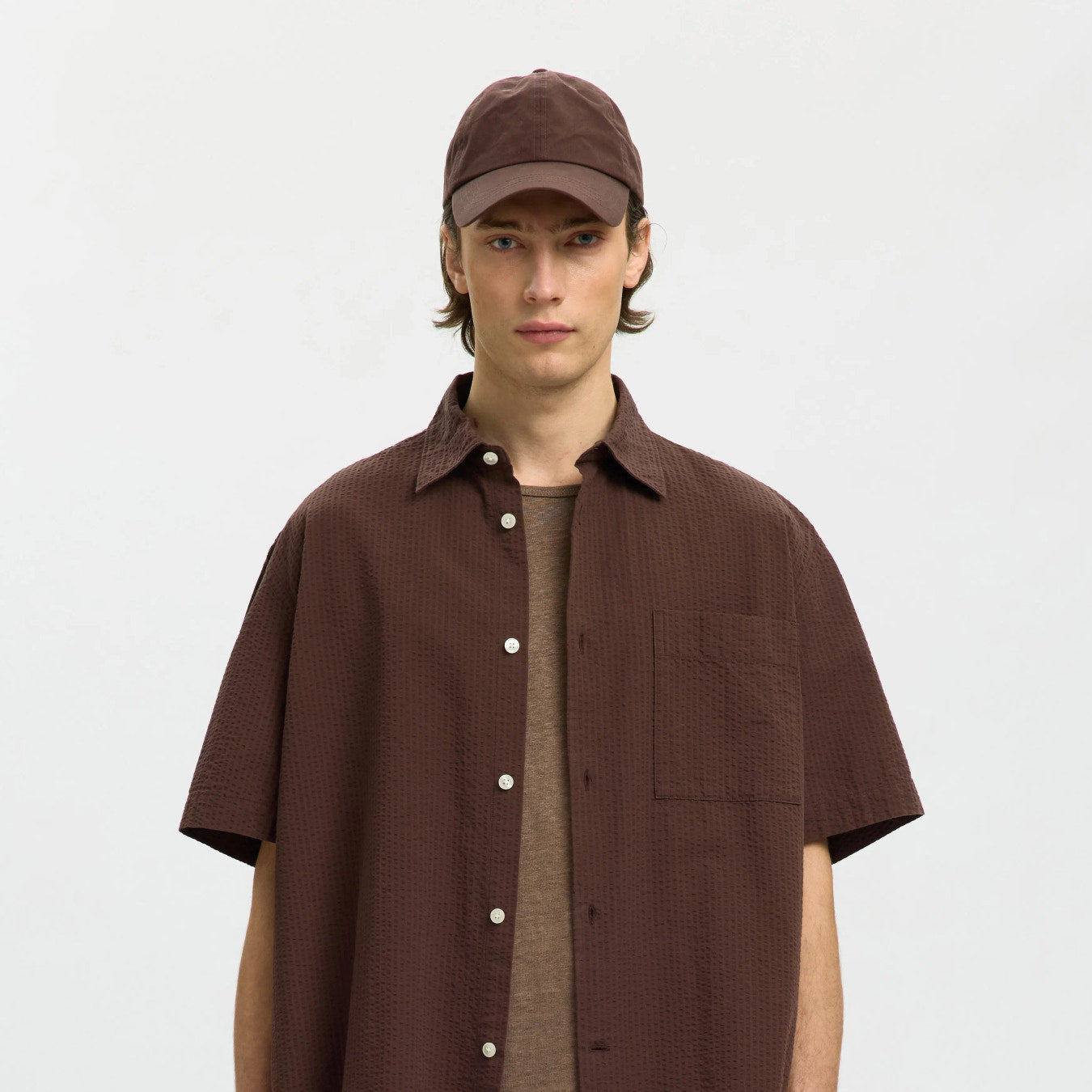 SLHRLXSTUART Chemise Lavée En Coton Bio — Selected — vue 11 | Appart 17