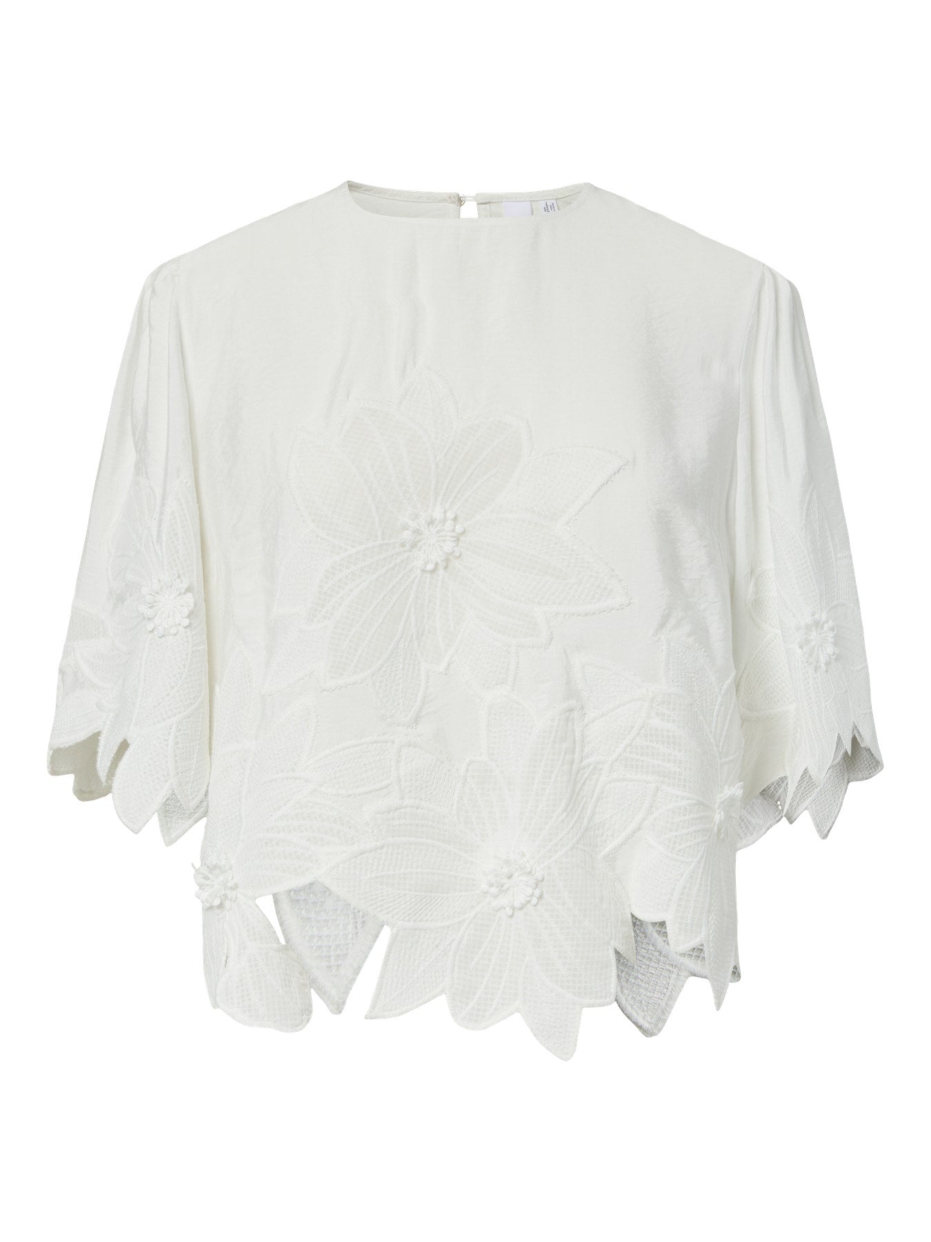 YASMORI Blouse Chemisier Haute Col Embroide — YAS | Appart 17 Bruxelles