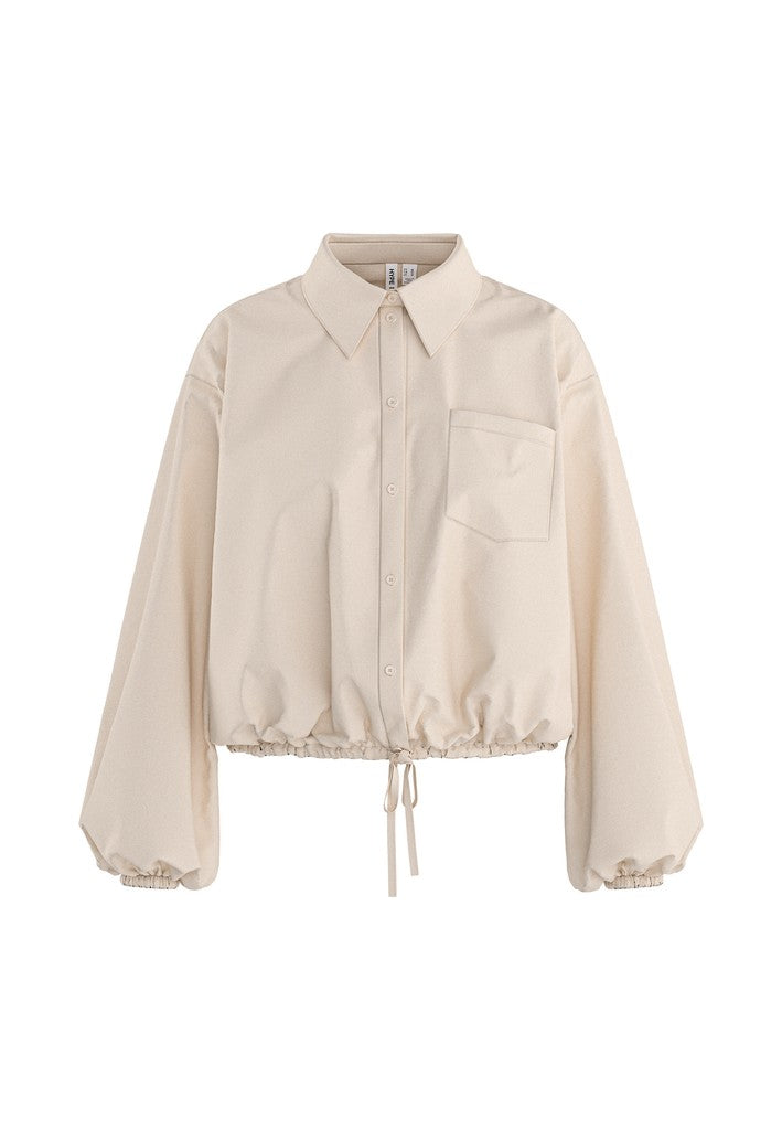 HDKAREN Chemise popeline volume à nouer White Swan – HYPEDROP | Appart 17