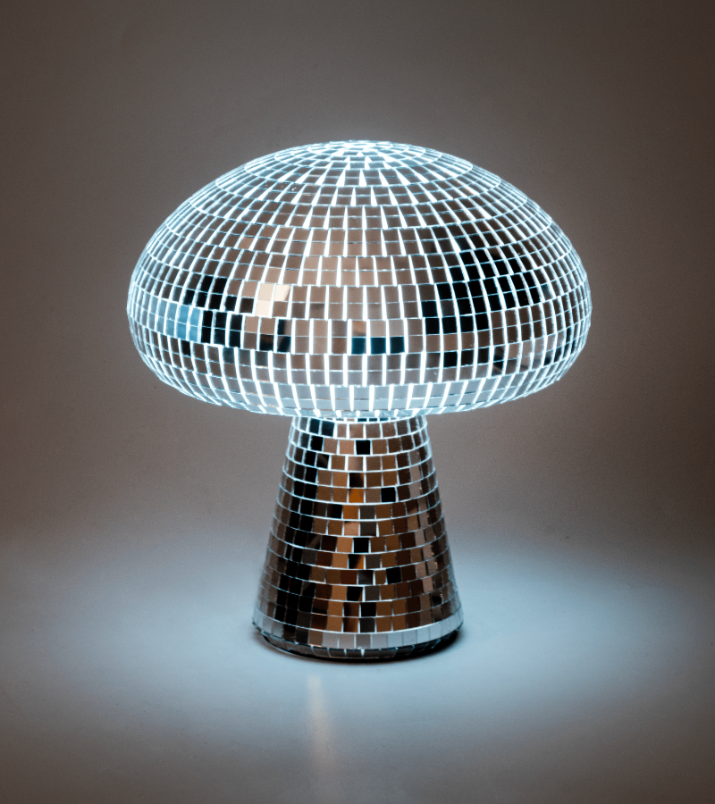 Lampe disco champignon — Appart 17 Bruxelles