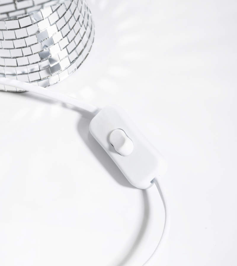 Lampe disco champignon — Appart 17 Bruxelles