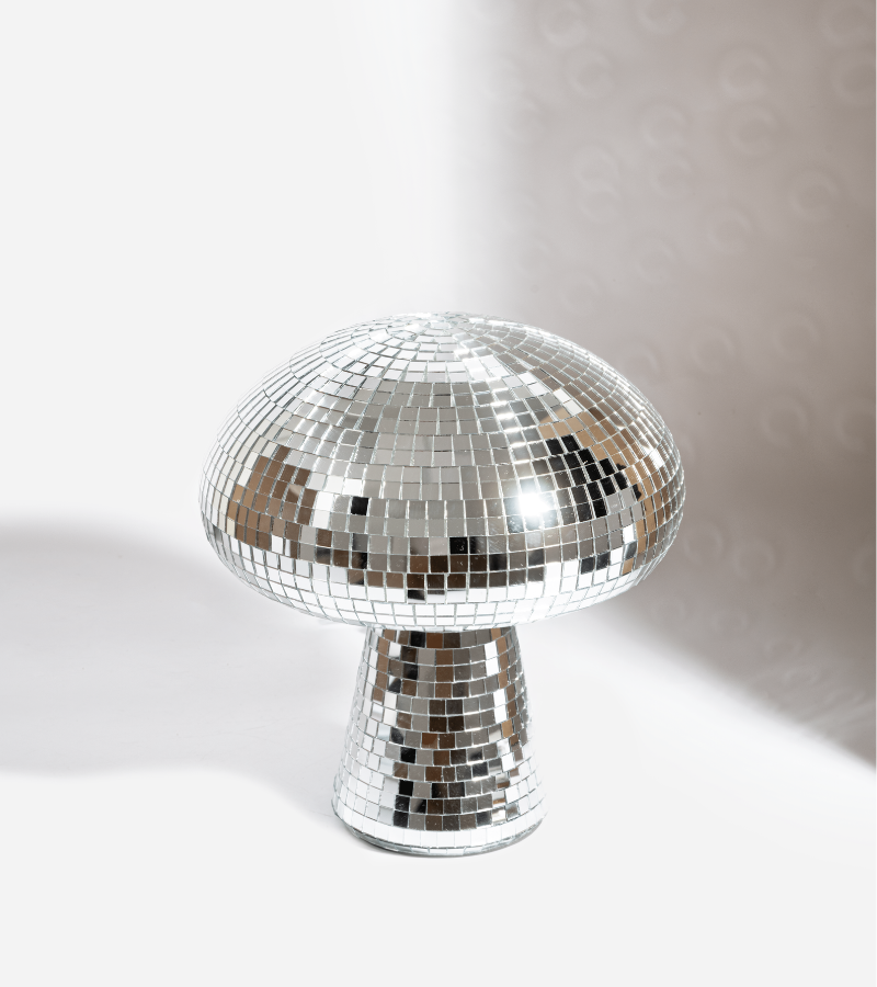 Lampe disco champignon — Appart 17 Bruxelles