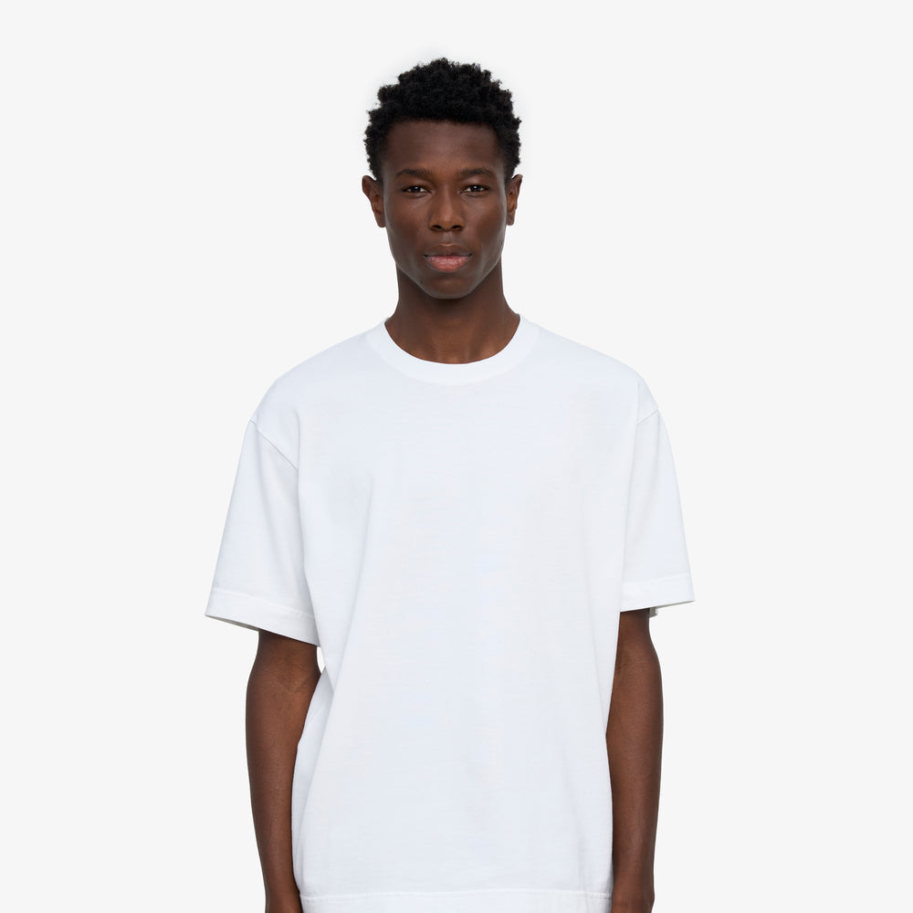 Heavy Organic Boxy Tee — Optical White — Colorful Standard