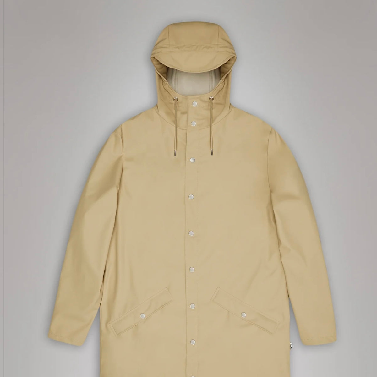 Long jacket W3 — Rains — détail | Appart 17