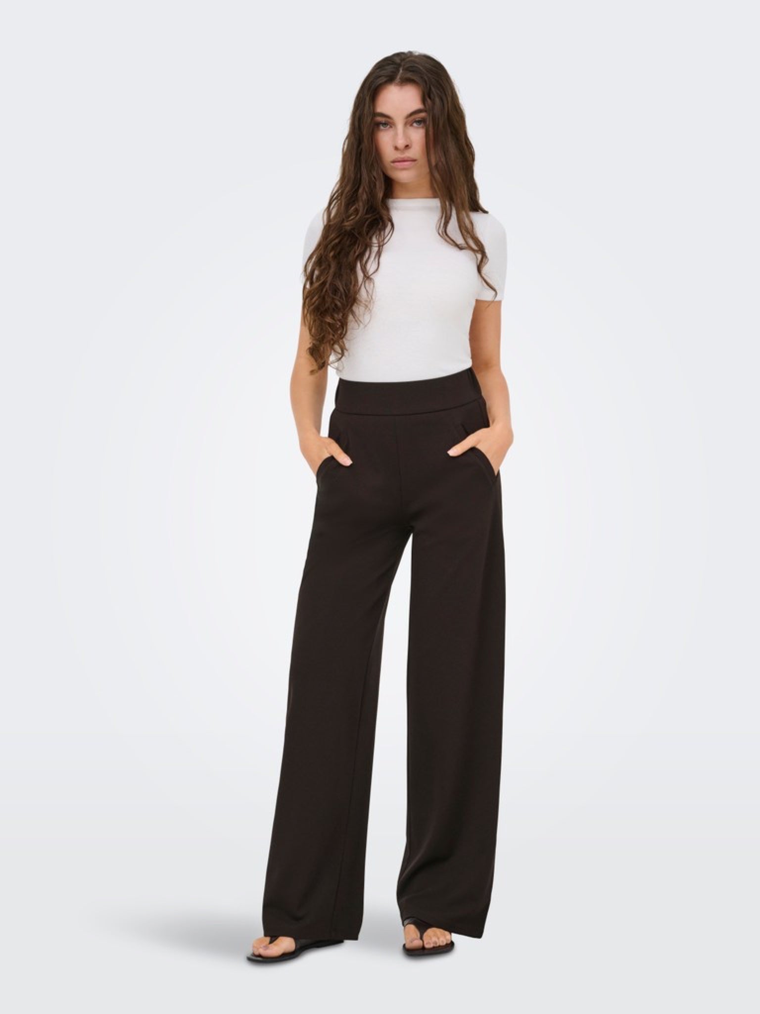 JDYLOUISVILLE Pantalon jambe large Chocolate Torte – JDY | Appart 17