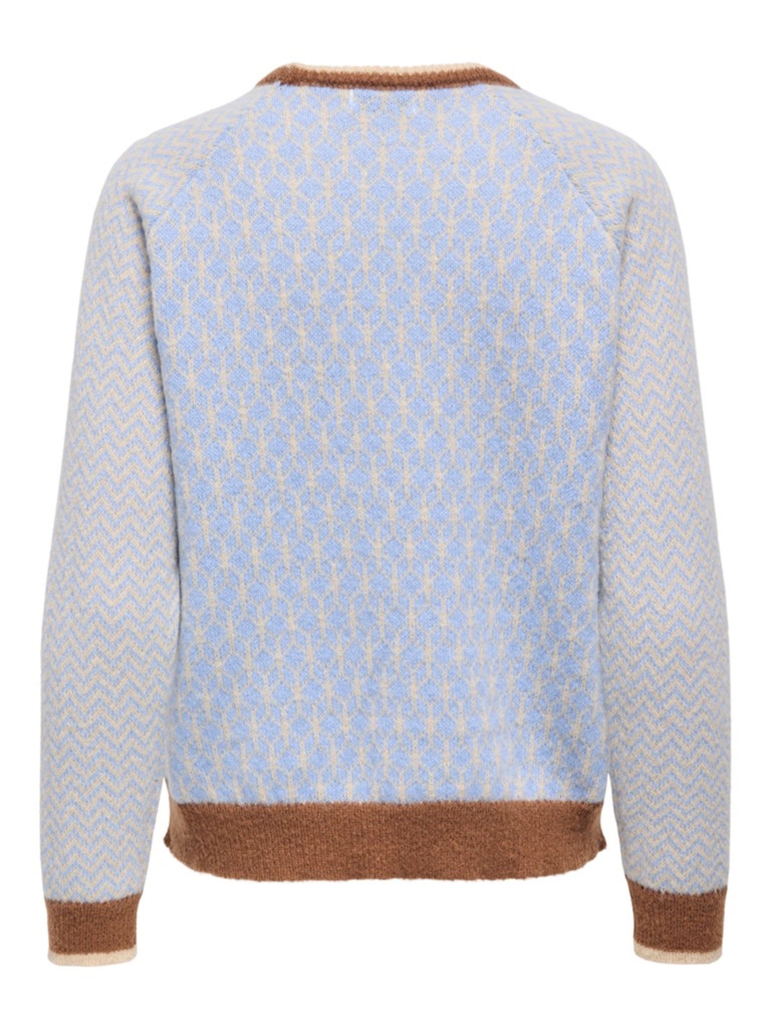 JDYBRYN Pull jacquard col rond — Crème Brûlée Woodbine & Peachskin & Crème Brûlée Toffee Crème Brûlée Toffee | Appart 17