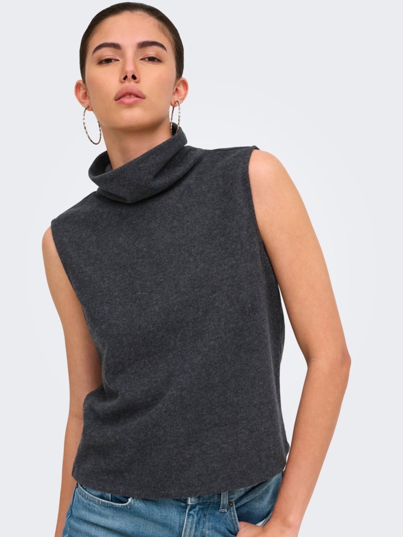 JDYHERO Top col roulé Gris chiné foncé – JDY | Appart 17