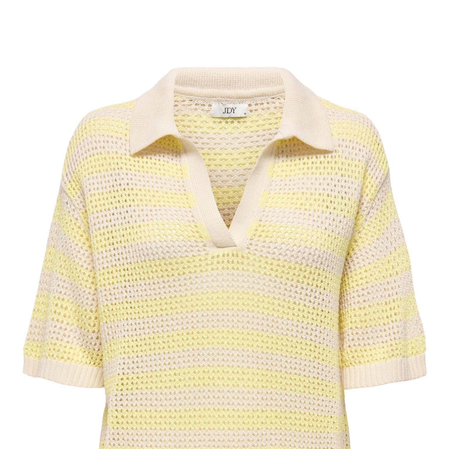 JDYTIKKA S/S COLLAR PULLOVER KNT