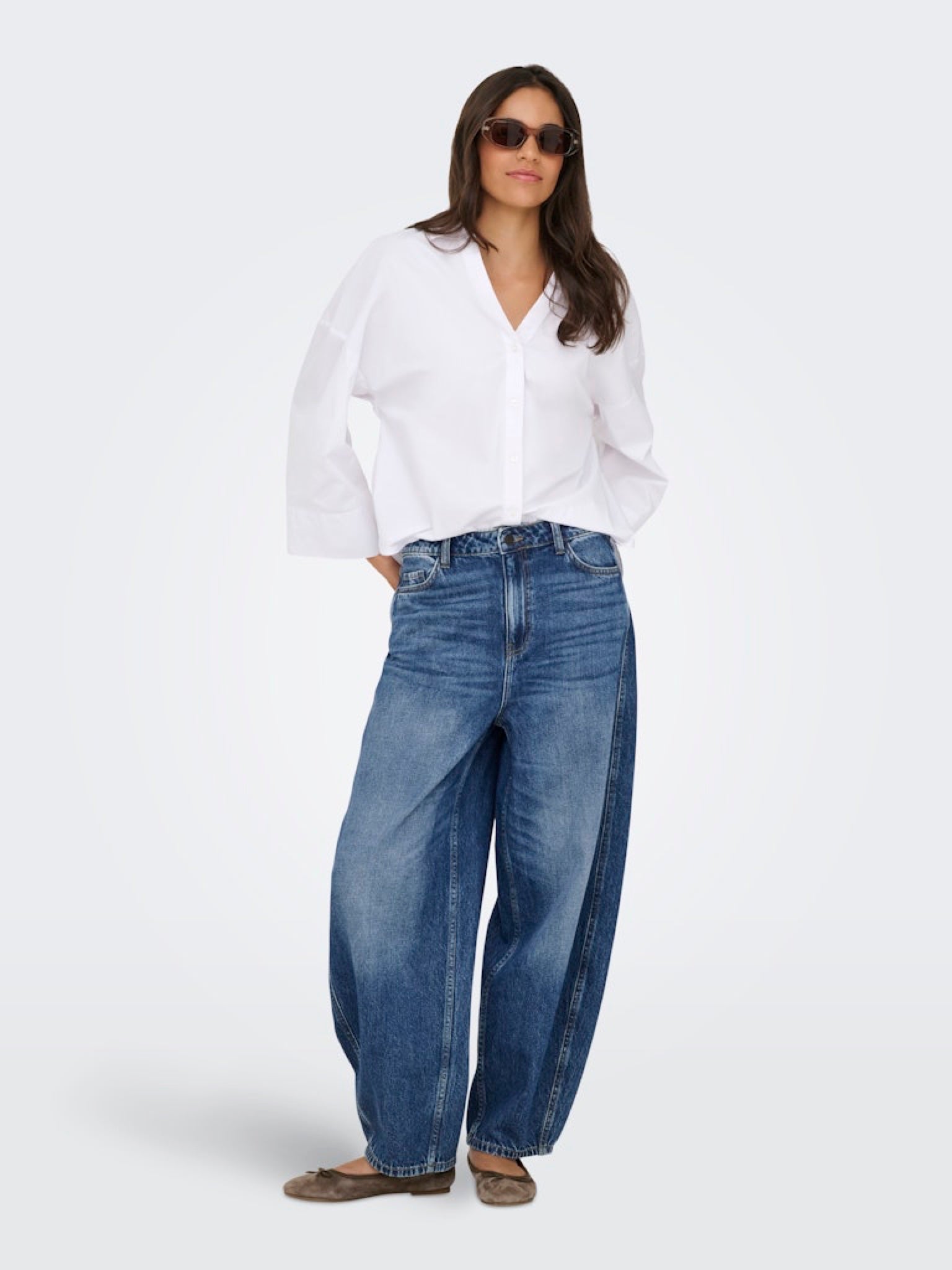 JDYSUSIE Jean coupe barrel taille moyenne Medium Blue Denim – JDY | Appart 17