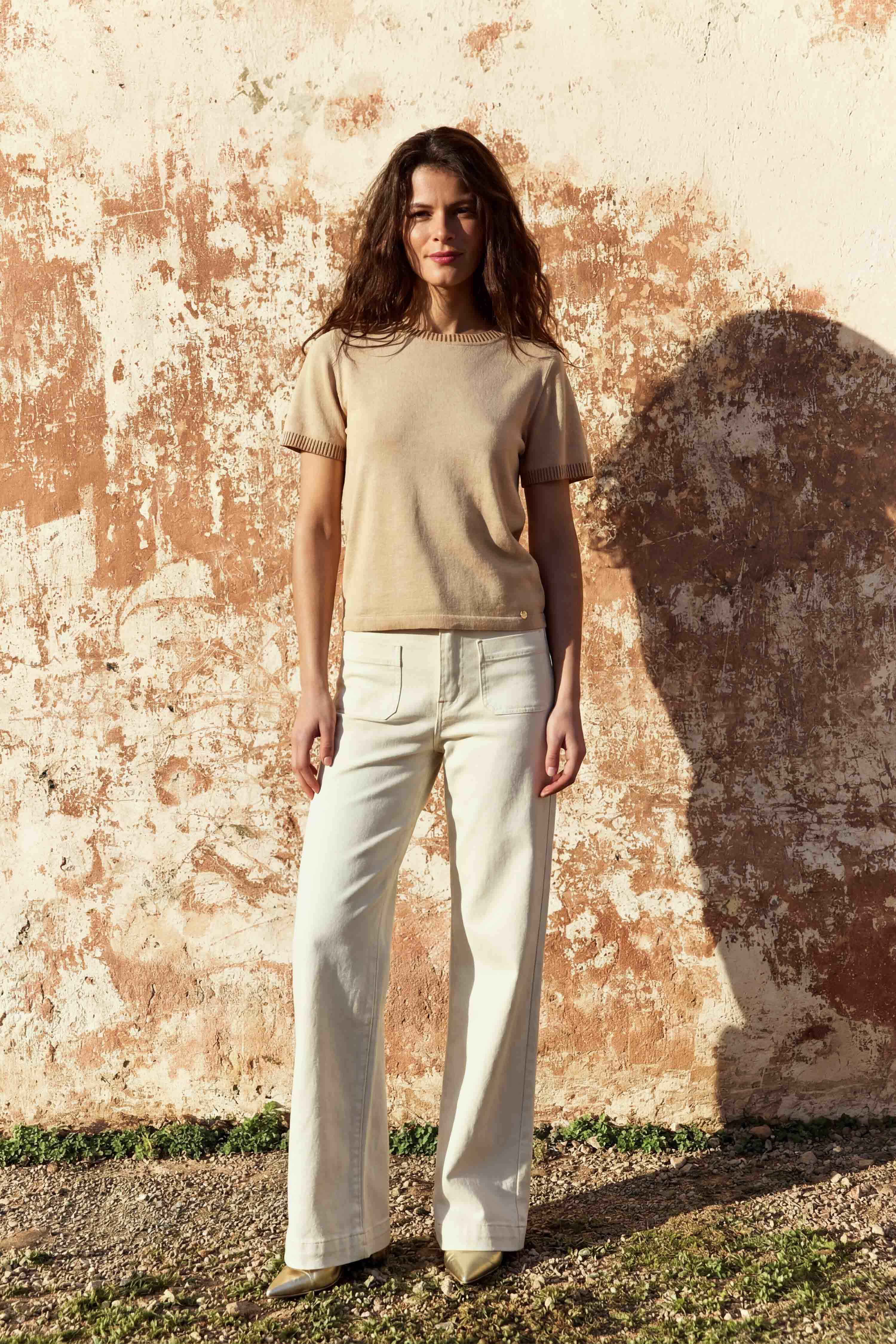 Missy pull beige — La petite étoile — Cardigans & Gilets | Appart17