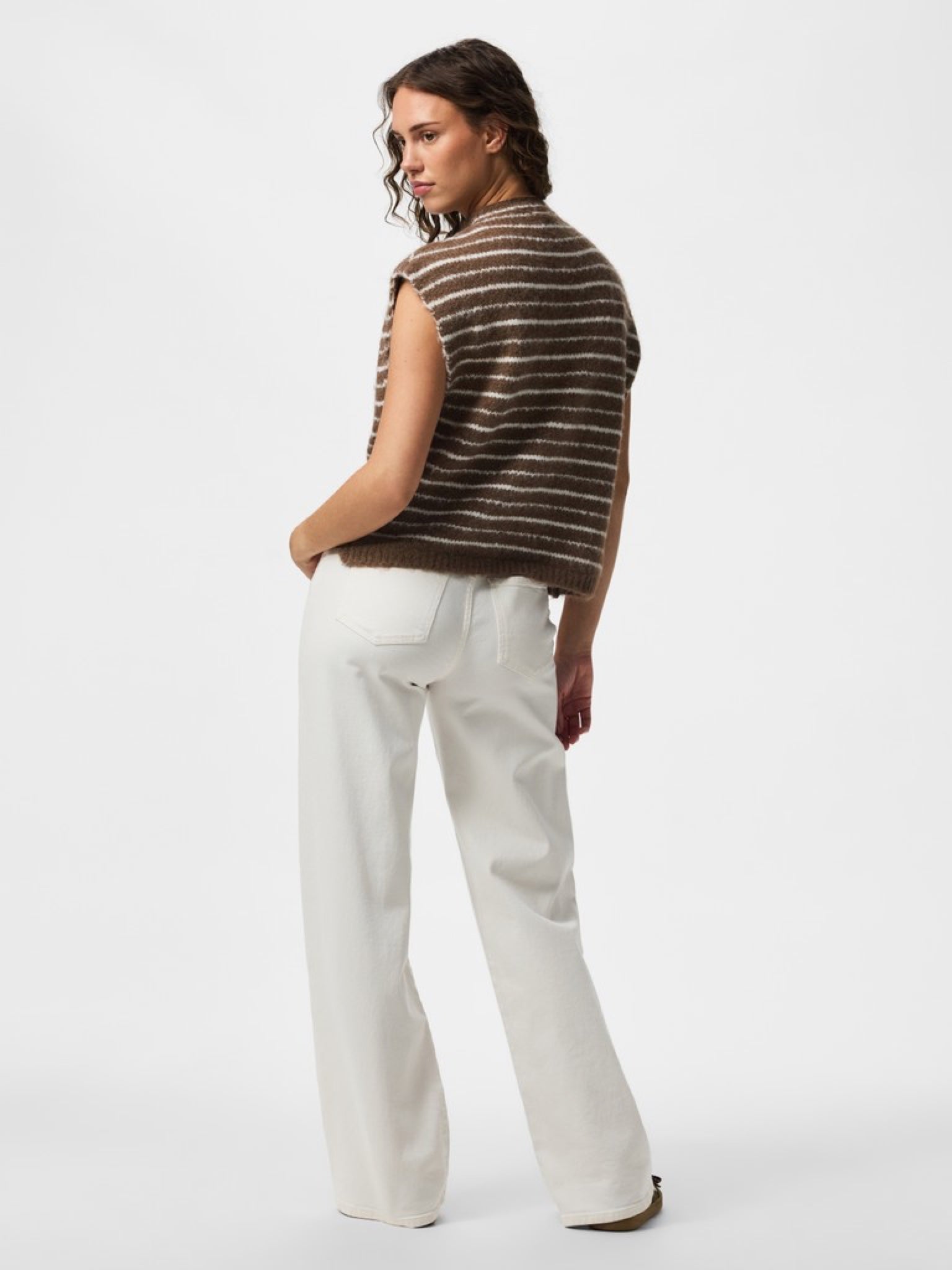 PCASIRA Gilet sans manches — Coffee Quartz Cloud Dancer | Appart 17