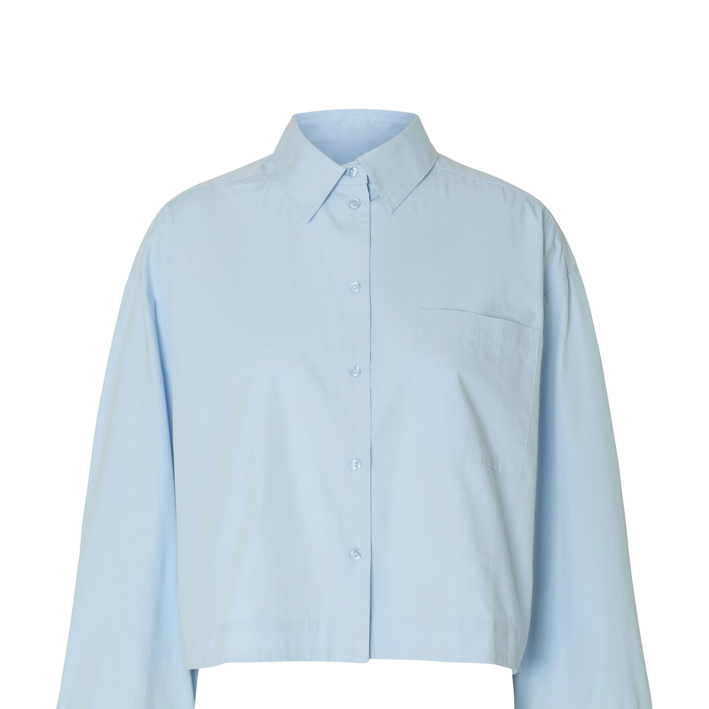 SLFASTHA LS CROPPED BOXY SHIRT NOOS