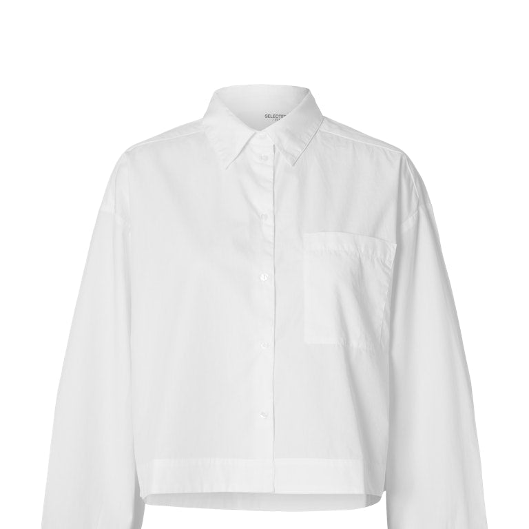 SLFASTHA LS CROPPED BOXY SHIRT NOOS