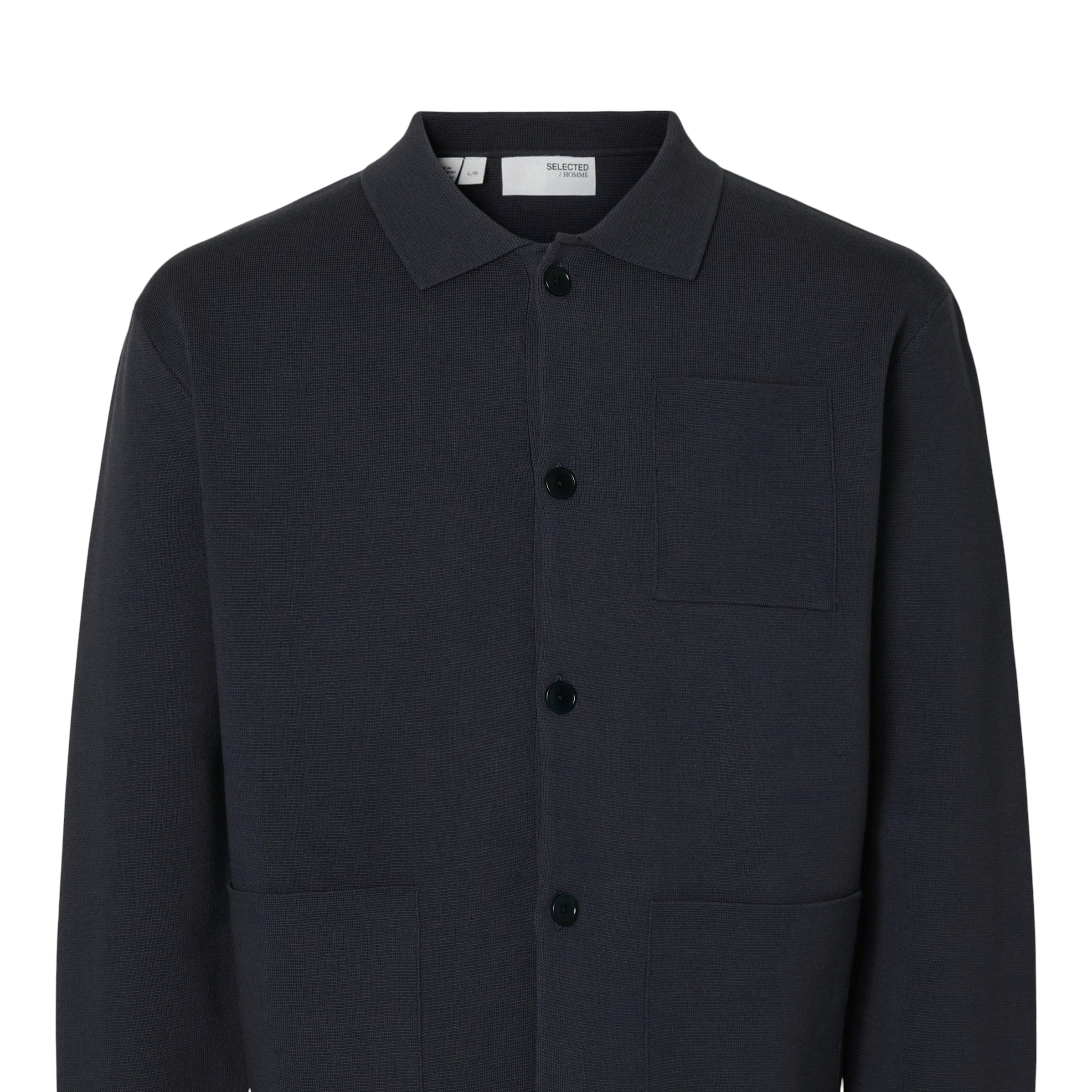 SLHMIKE LIGHT RELAXED POLO CARDIGAN