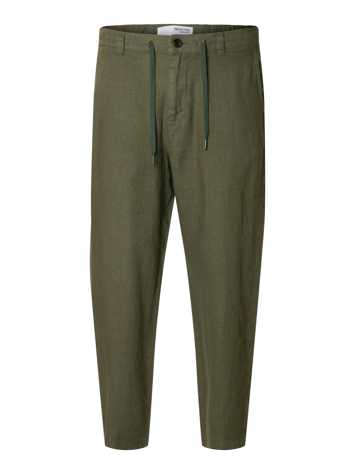 SLH180 RELAXED CROPPED MAGNUS SUN PANT — SELECTED HOMME BLACK — détail | Appart 17