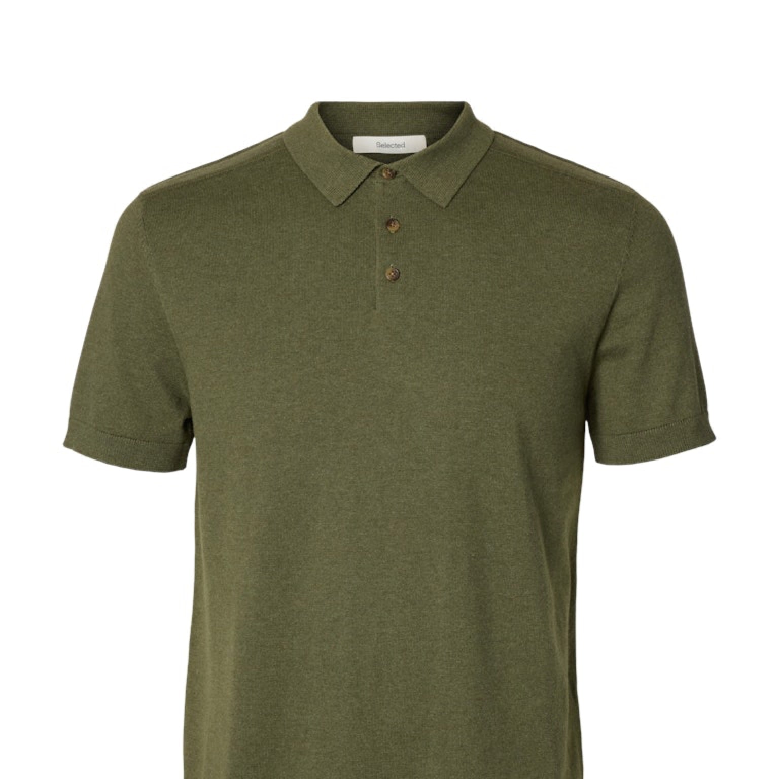 SLMBERG Polo maille manches courtes Kalamata Melange – Selected Homme | Appart 17