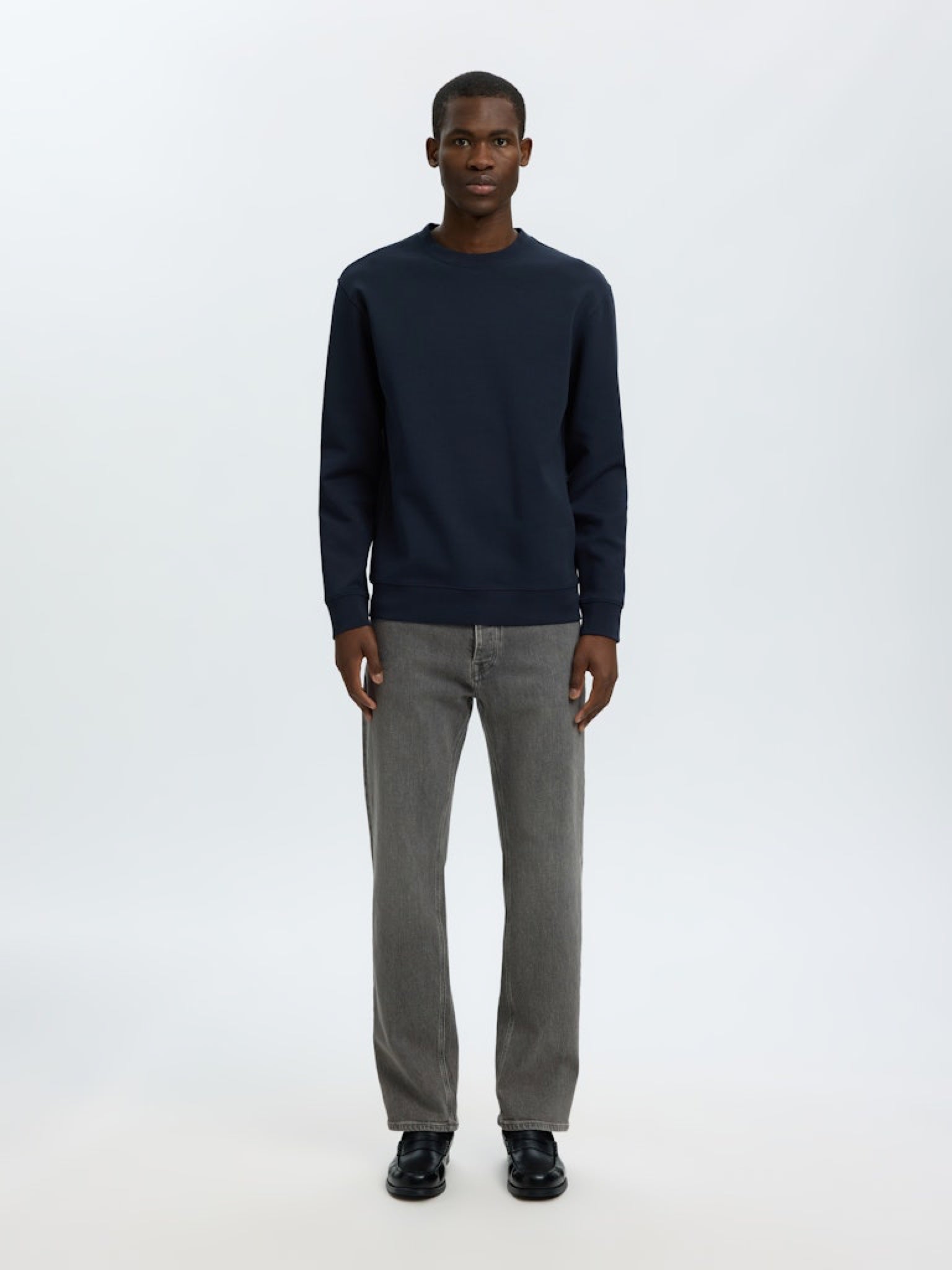 SLMTOM Sweat-shirt col rond doux Sky Captain – Selected Homme | Appart 17