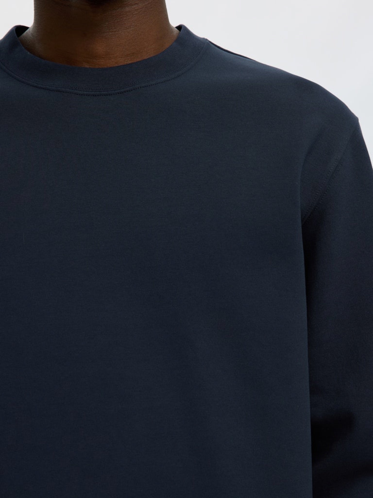 SLMTOM Sweat-shirt col rond doux Sky Captain – Selected Homme | Appart 17