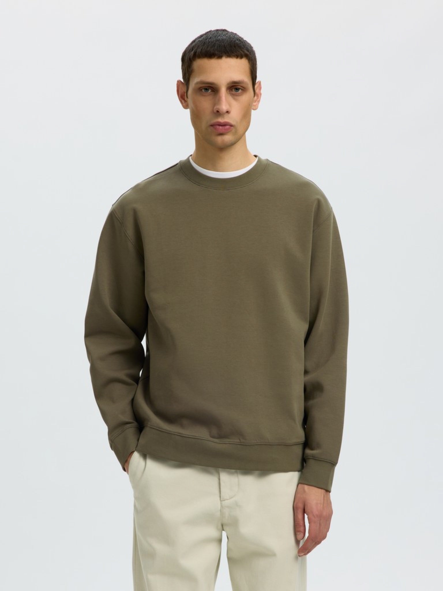 SLMTOM Sweat-shirt col rond doux Kalamata – Selected Homme | Appart 17