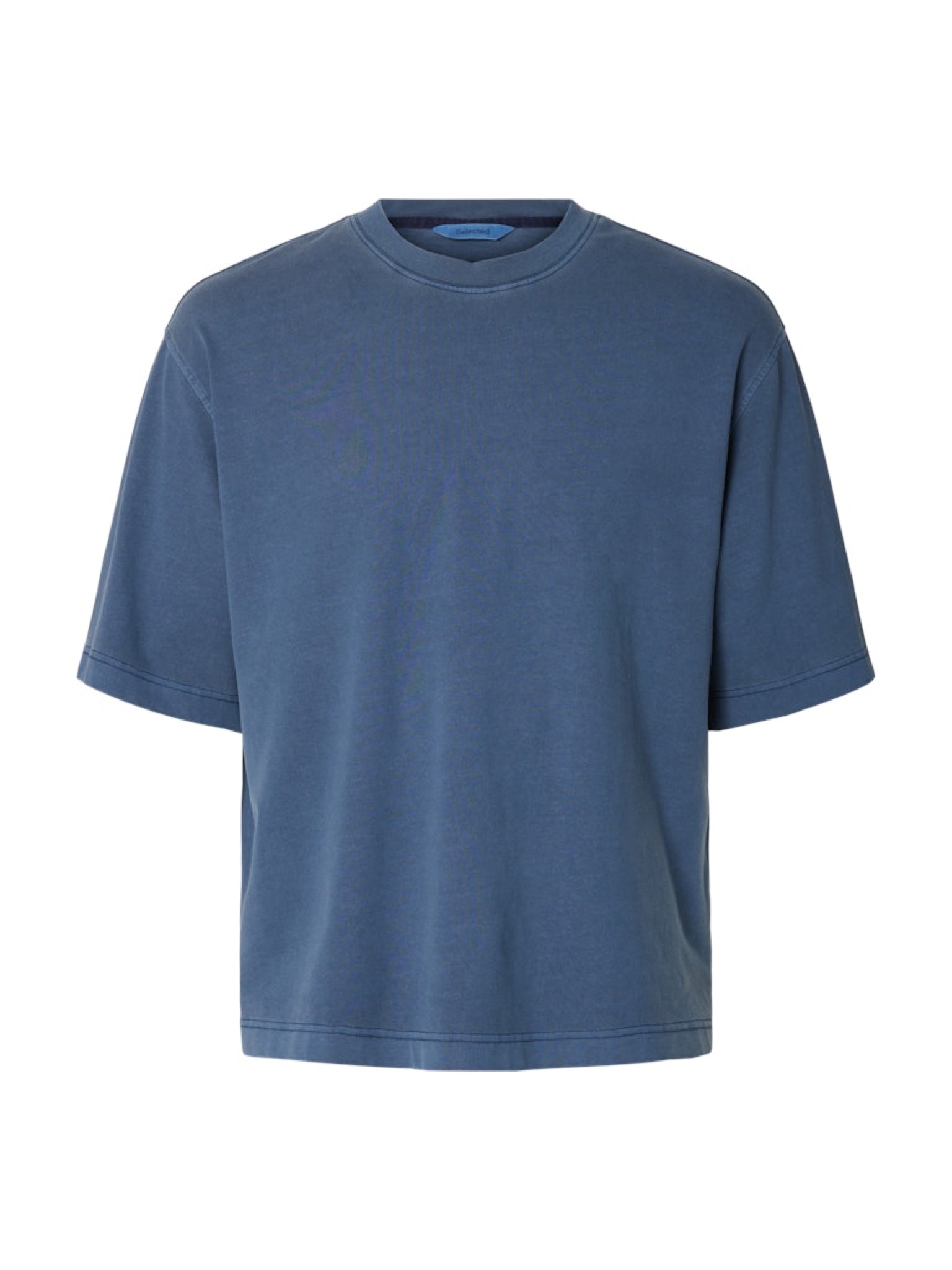 SLHBOXYCORY T-shirt boxy col rond Naval Academy – Selected Homme | Appart 17