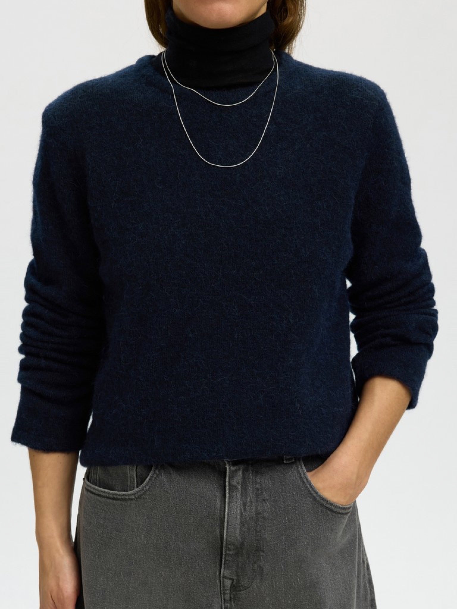 SLWLULU Pull — Kalamata Melange & Dark Sapphire Melange | Appart 17