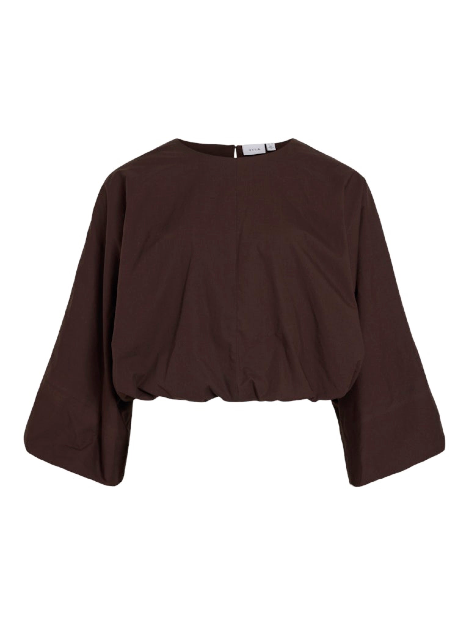 VILALUNA Top manches ballon 7/8 Coffee Bean – VILA | Appart 17