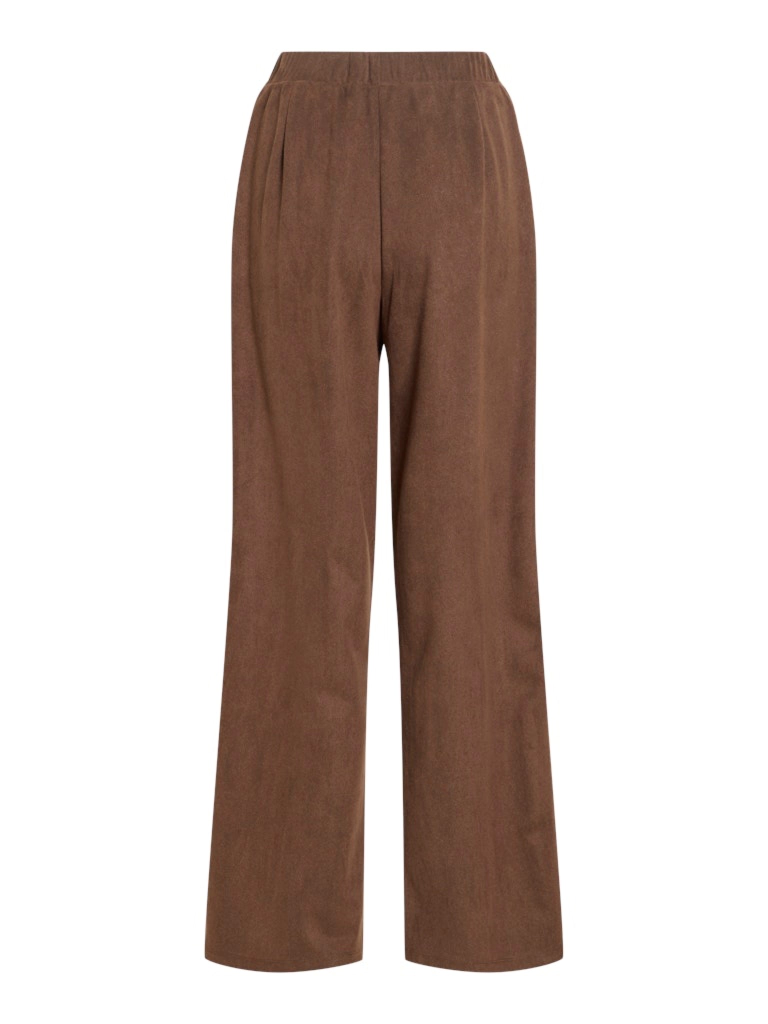 VISUDAS Pantalon large taille haute Coffee Bean – VILA | Appart 17