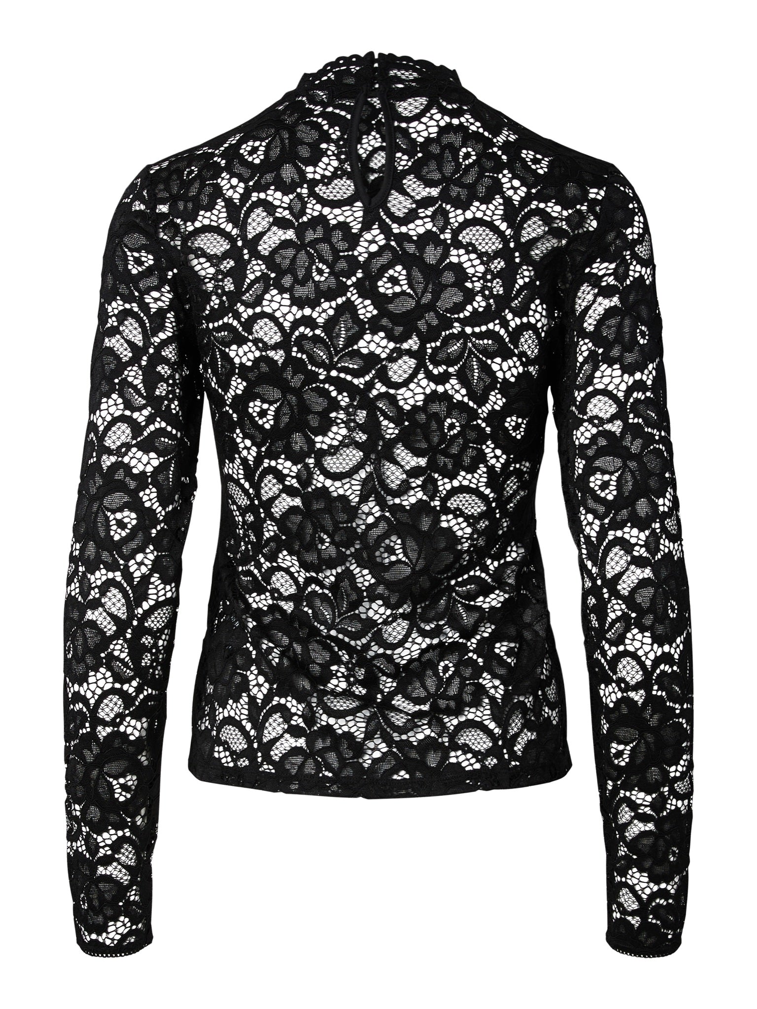 YASLACEY Top en dentelle manches longues Black – YAS | Appart 17