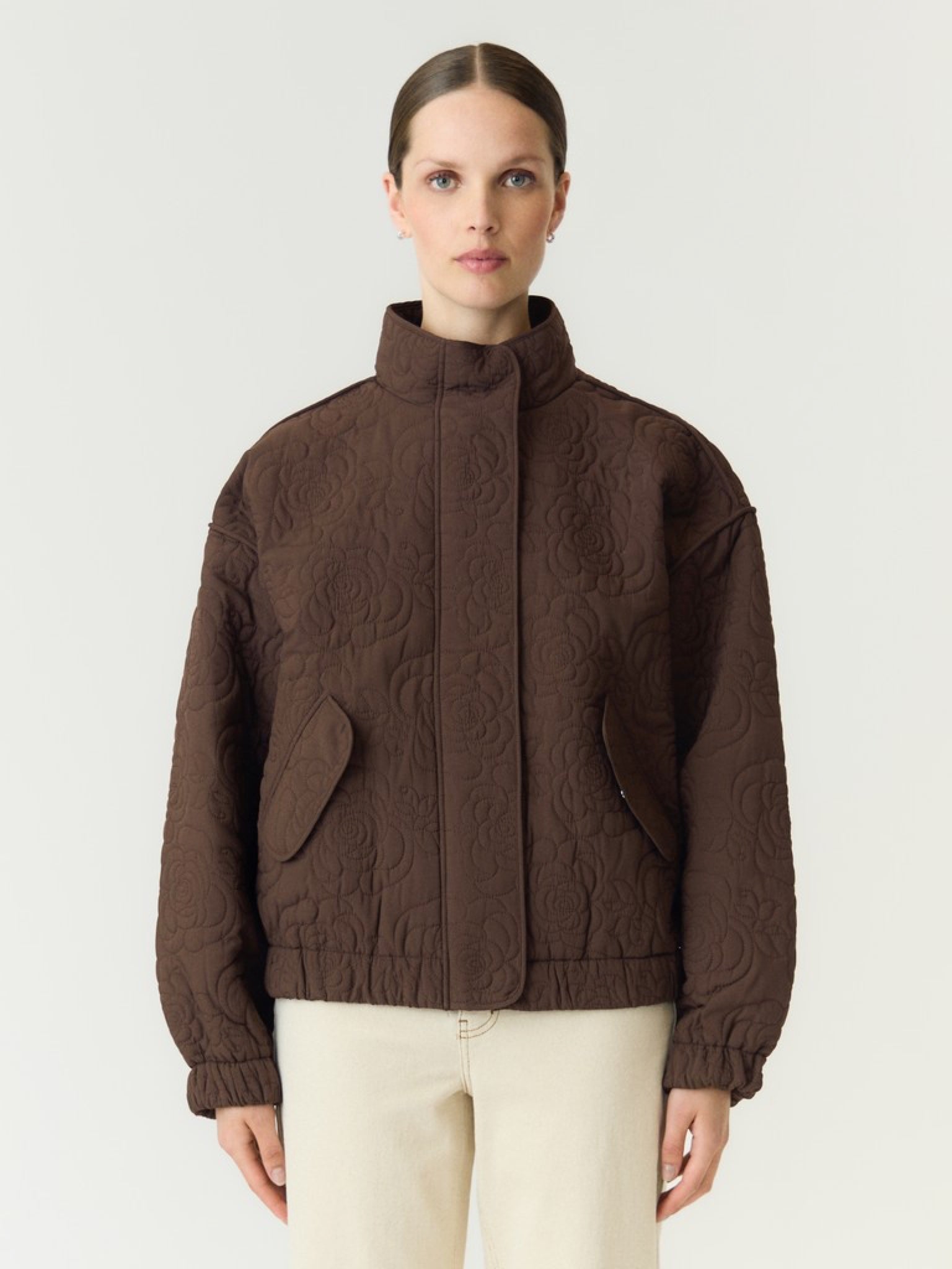 YASFIPURA Veste matelassée Chocolate Brown – YAS | Appart 17