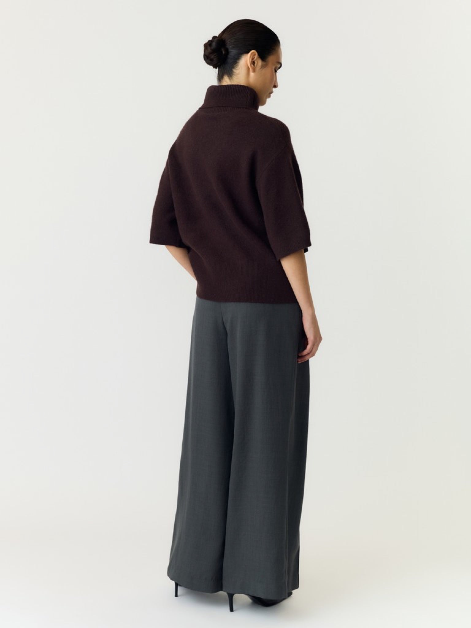 YAS EMILA Pull col roulé en laine — vue 11