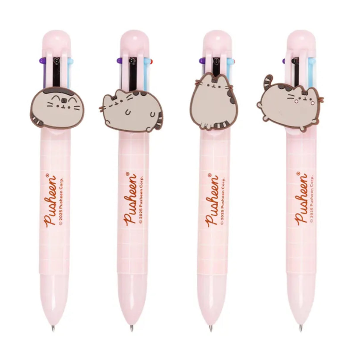 Stylo 6 couleurs Pusheen à figurine — Puckator — Modèle au hasard — packshot | Appart 17 Bruxelles