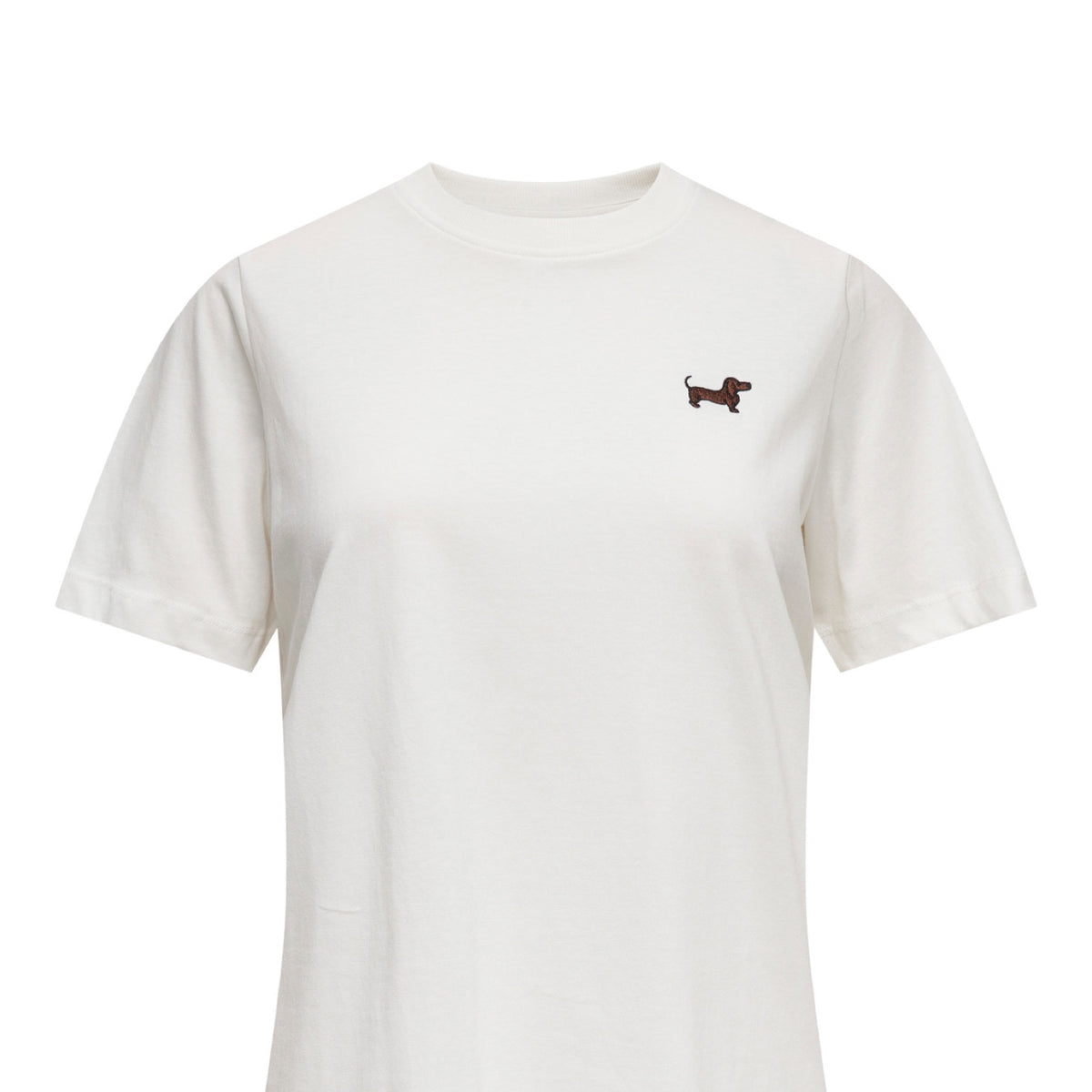 JDYPISA T-shirt col rond en coton bio à imprimé — JDY — Cloud Dancer / Dog — packshot | Appart 17 Bruxelles