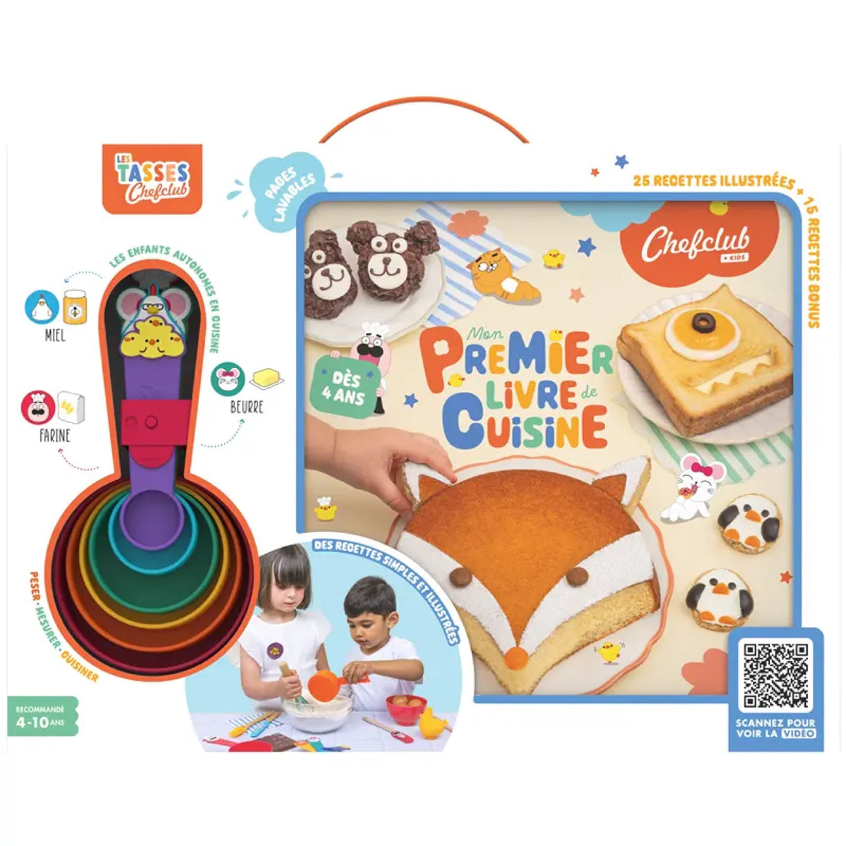 Coffret cuisine enfant livre de recettes — Chefclub Kids — Mon premier livre de cuisine — packshot | Appart 17 Bruxelles