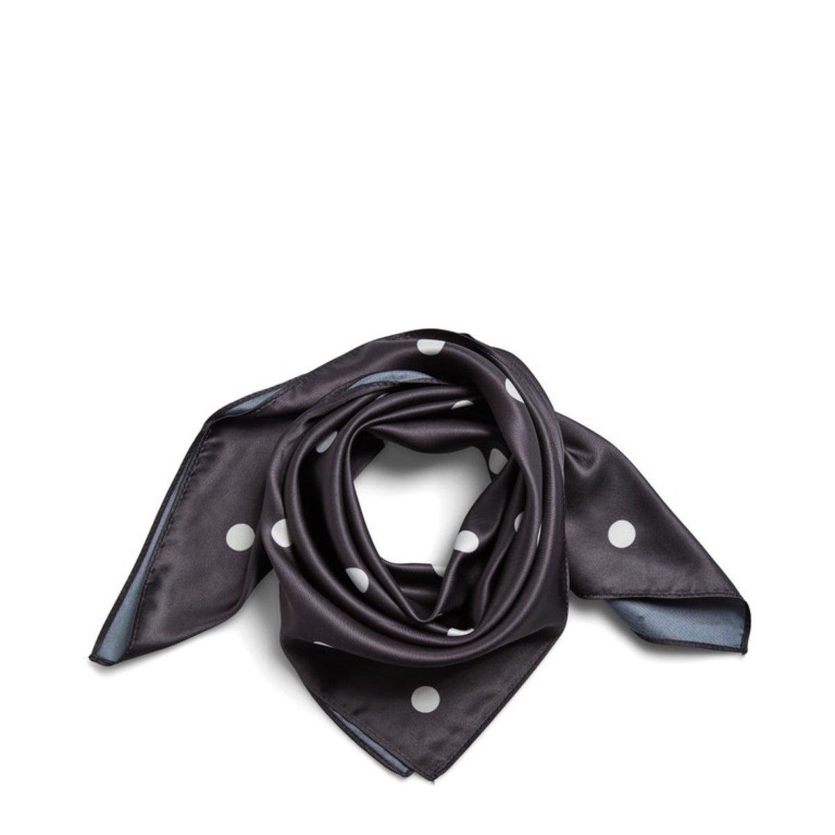 PCDONNIE Foulard carré à pois — Pieces — Black Polka Dots — packshot, foulard drapé | Appart 17 Bruxelles