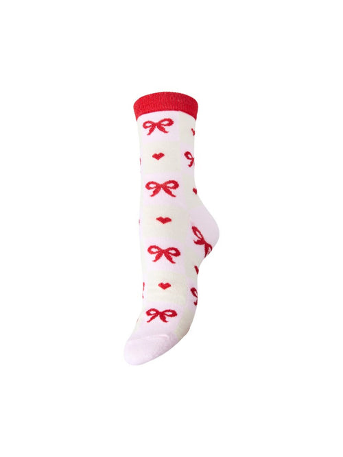 PCJINGLE Chaussettes pailletées à nœuds en pochette cadeau — Roseate Spoonbill