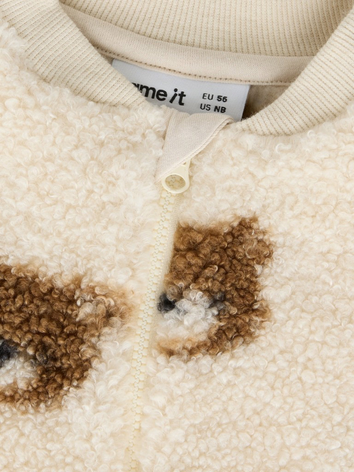 NBMORLAJ Combinaison bébé en teddy à oursons — name it — Birch — autre vue 4 | Appart 17 Bruxelles