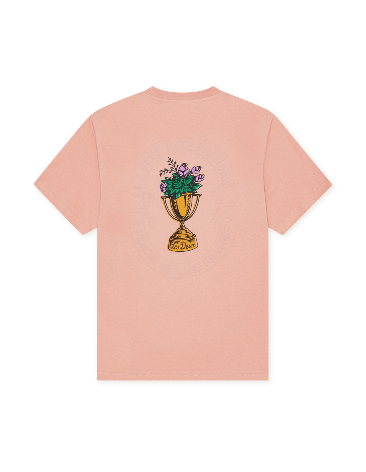 Flower Trophy T-shirt imprimé coupe fleurie — Les Deux — Misty Rose Pink — packshot, dos 6 | Appart 17 Bruxelles