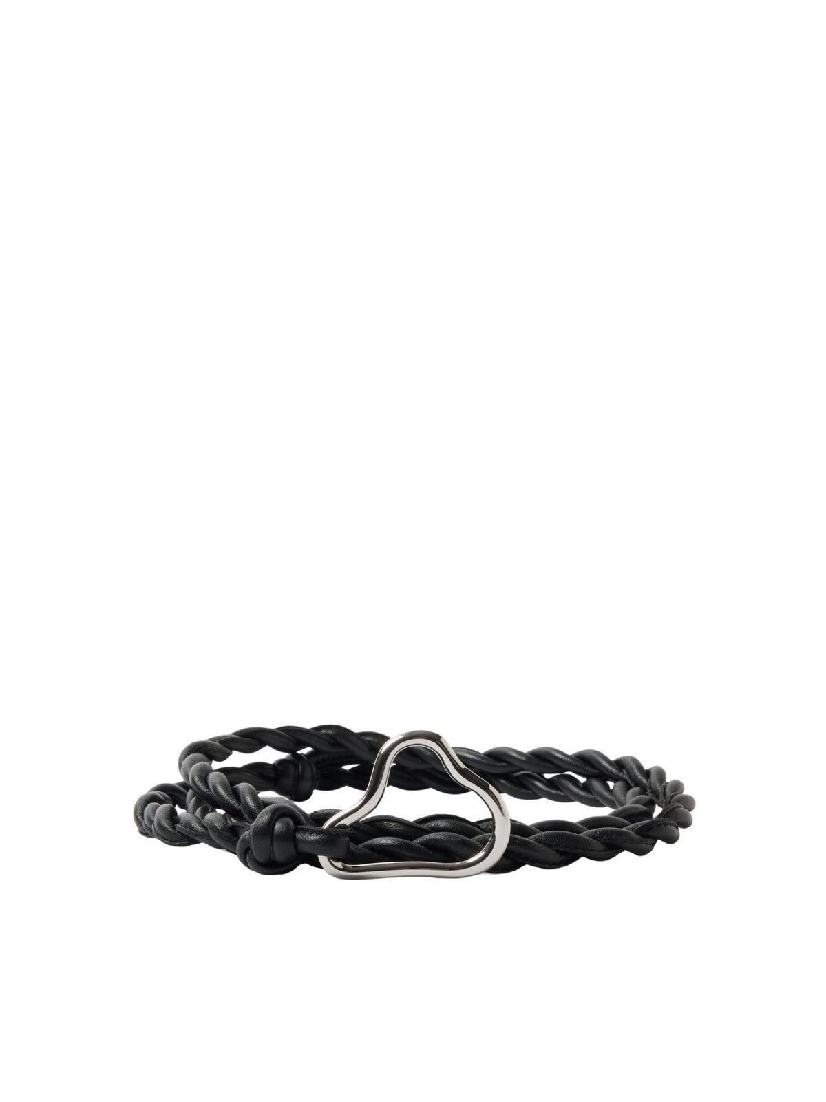 SLFTAIA Ceinture cordelière en cuir tressé à nouer — Selected Femme — Black — packshot 3 | Appart 17 Bruxelles